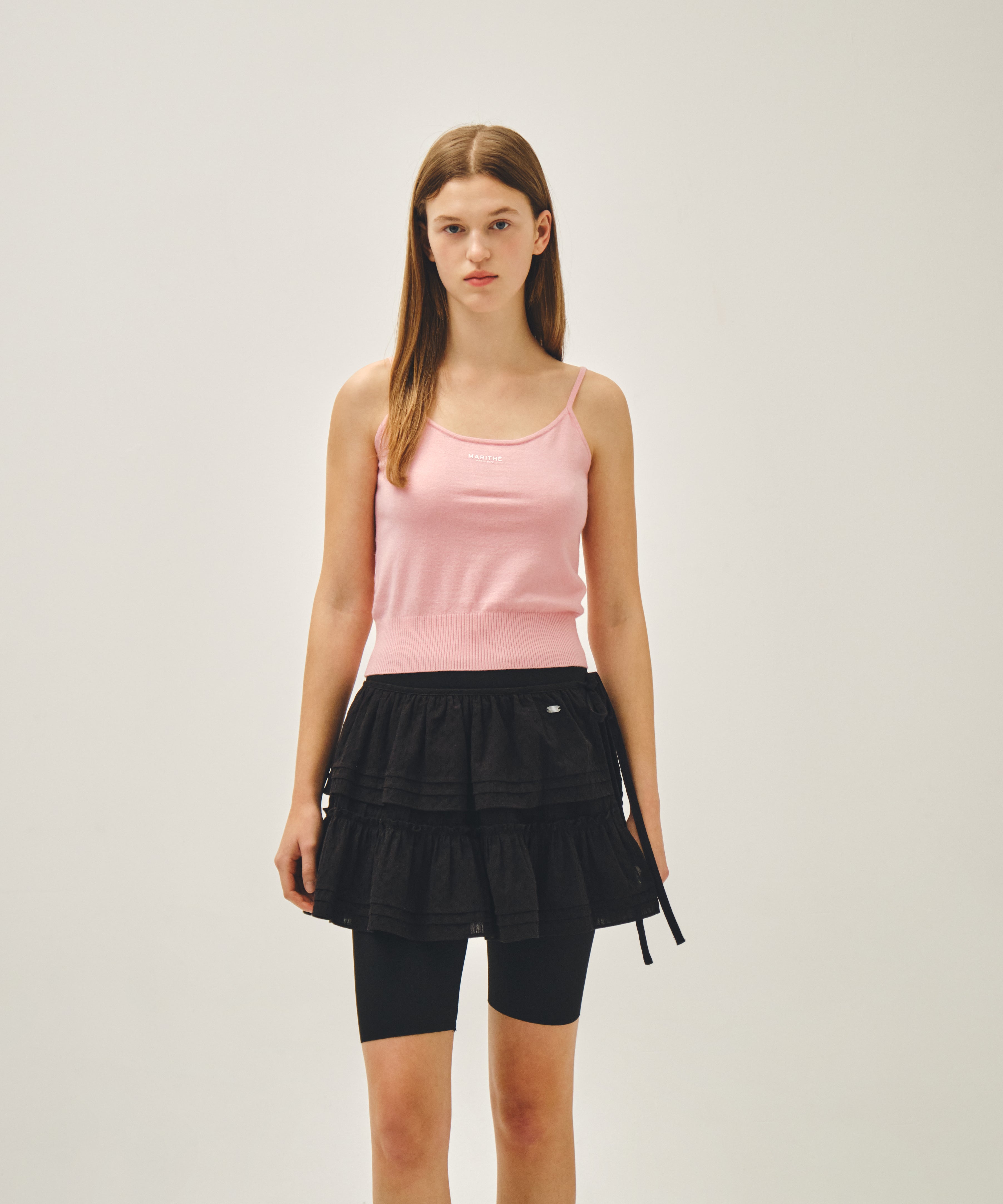 W LAYERED RUFFLE SKIRT