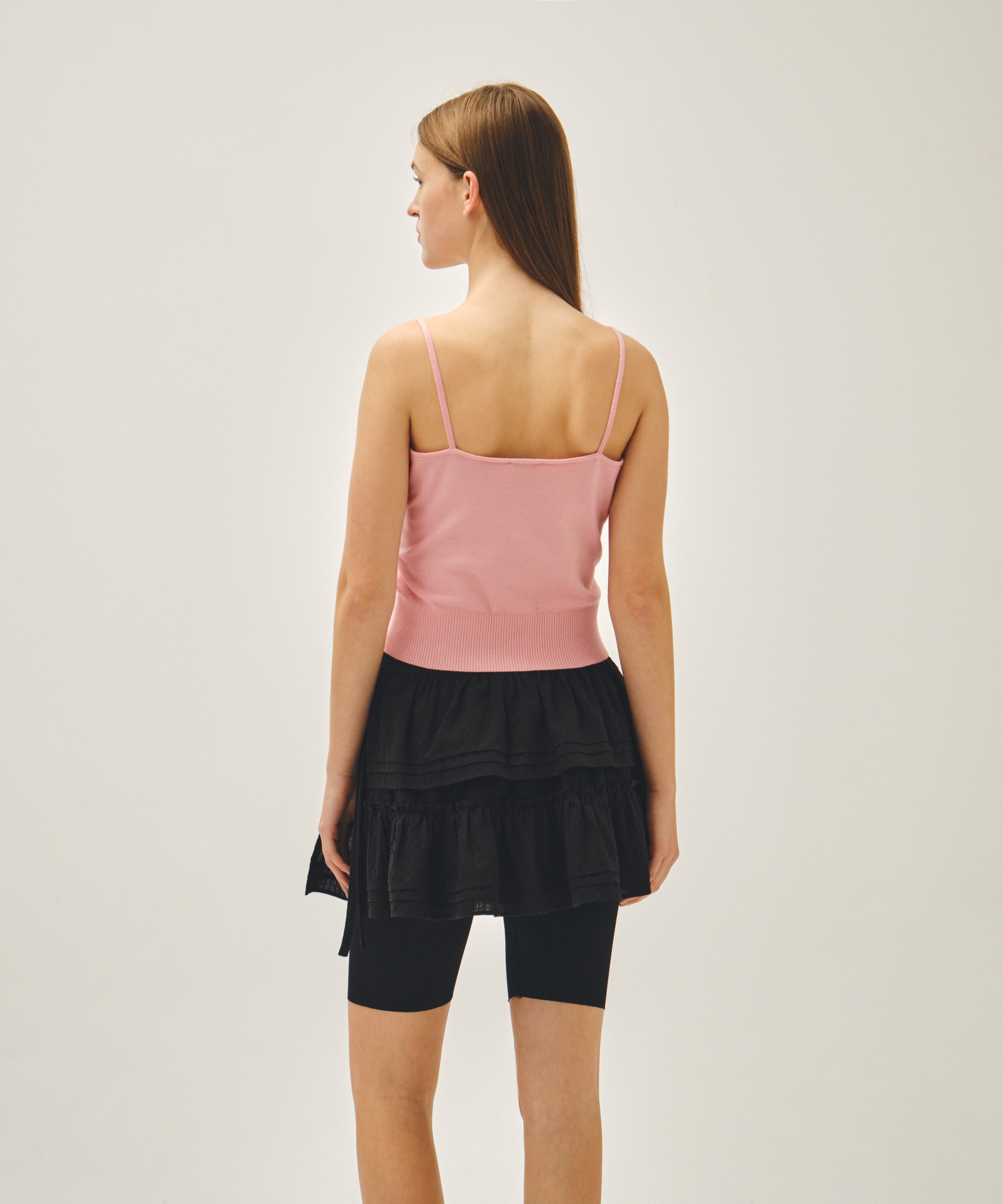 W LAYERED RUFFLE SKIRT