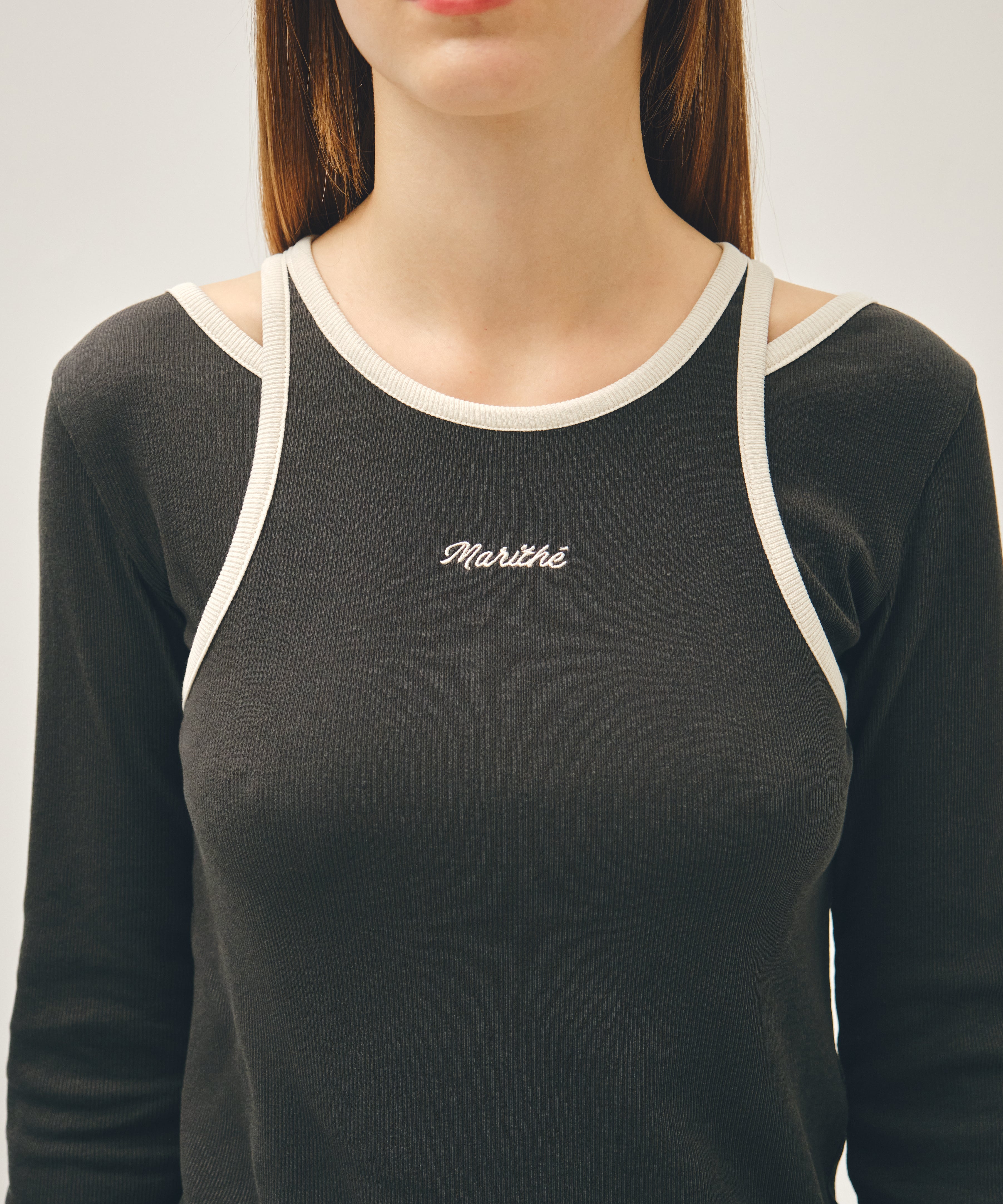 W SLEEVELESS LAYERED LONG SLEEVE TEE
