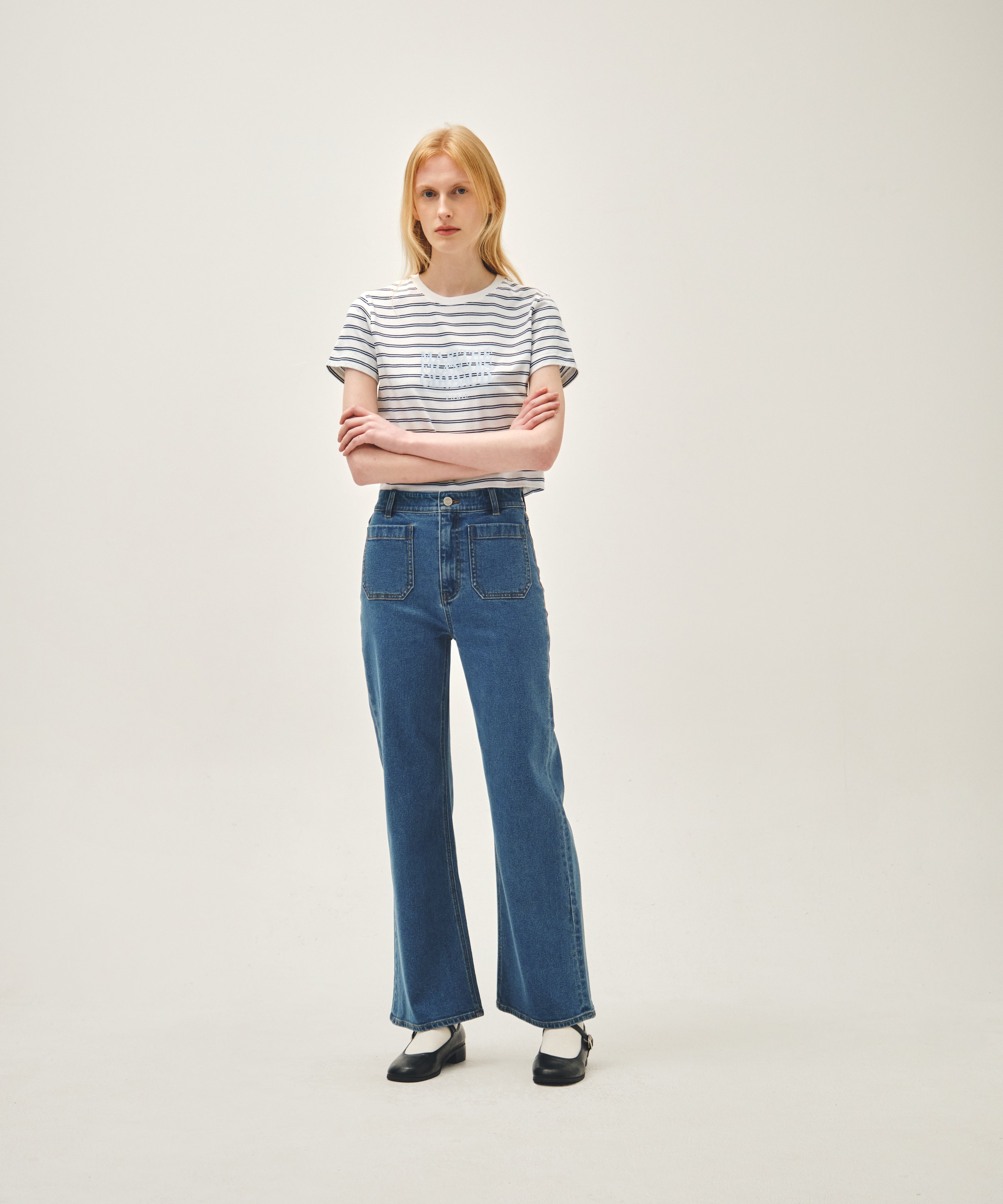 W CLASSIC LOGO CROP TEE