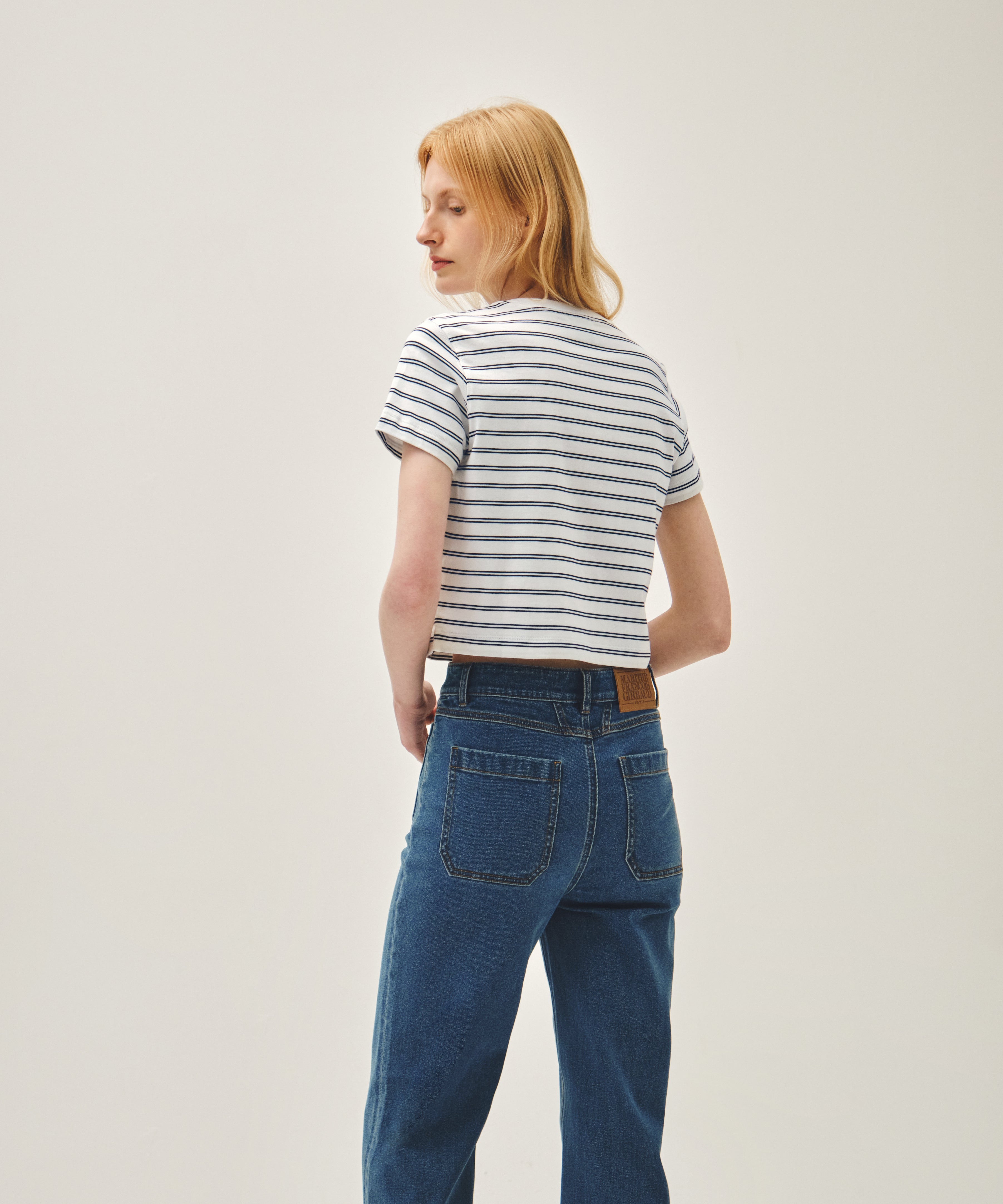 W CLASSIC LOGO CROP TEE