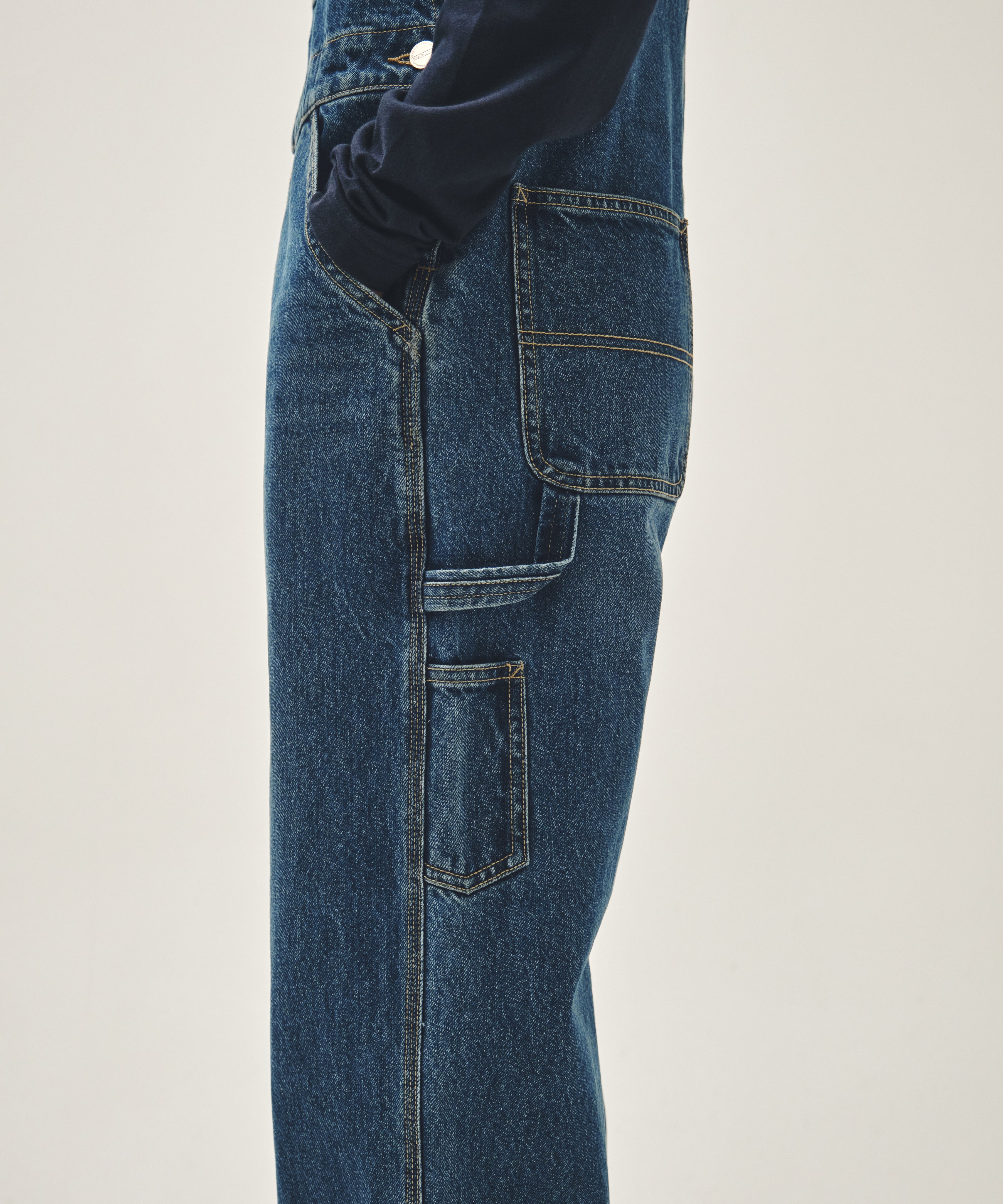 DENIM OVERALL PANTS