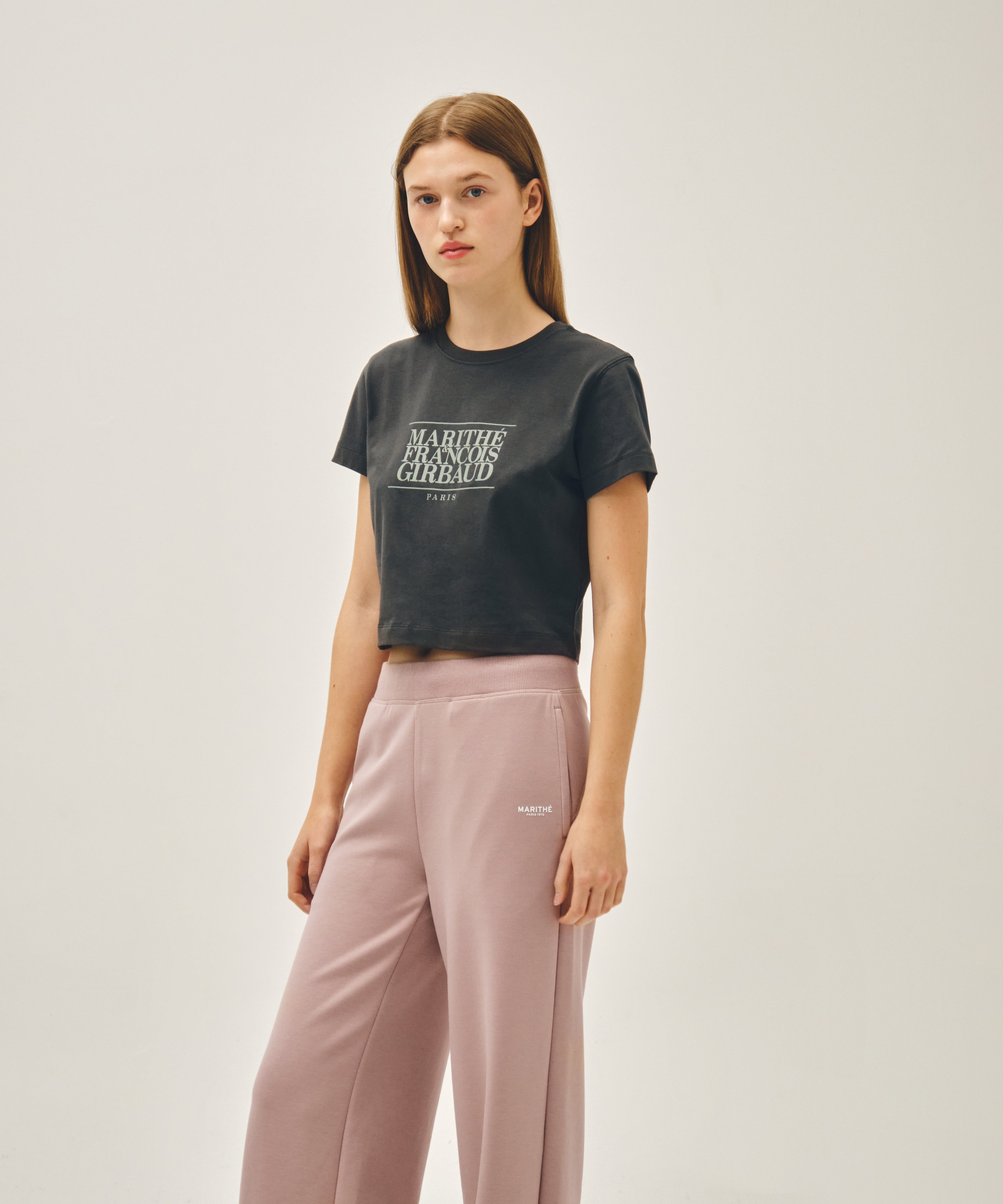 W CLASSIC LOGO CROP TEE