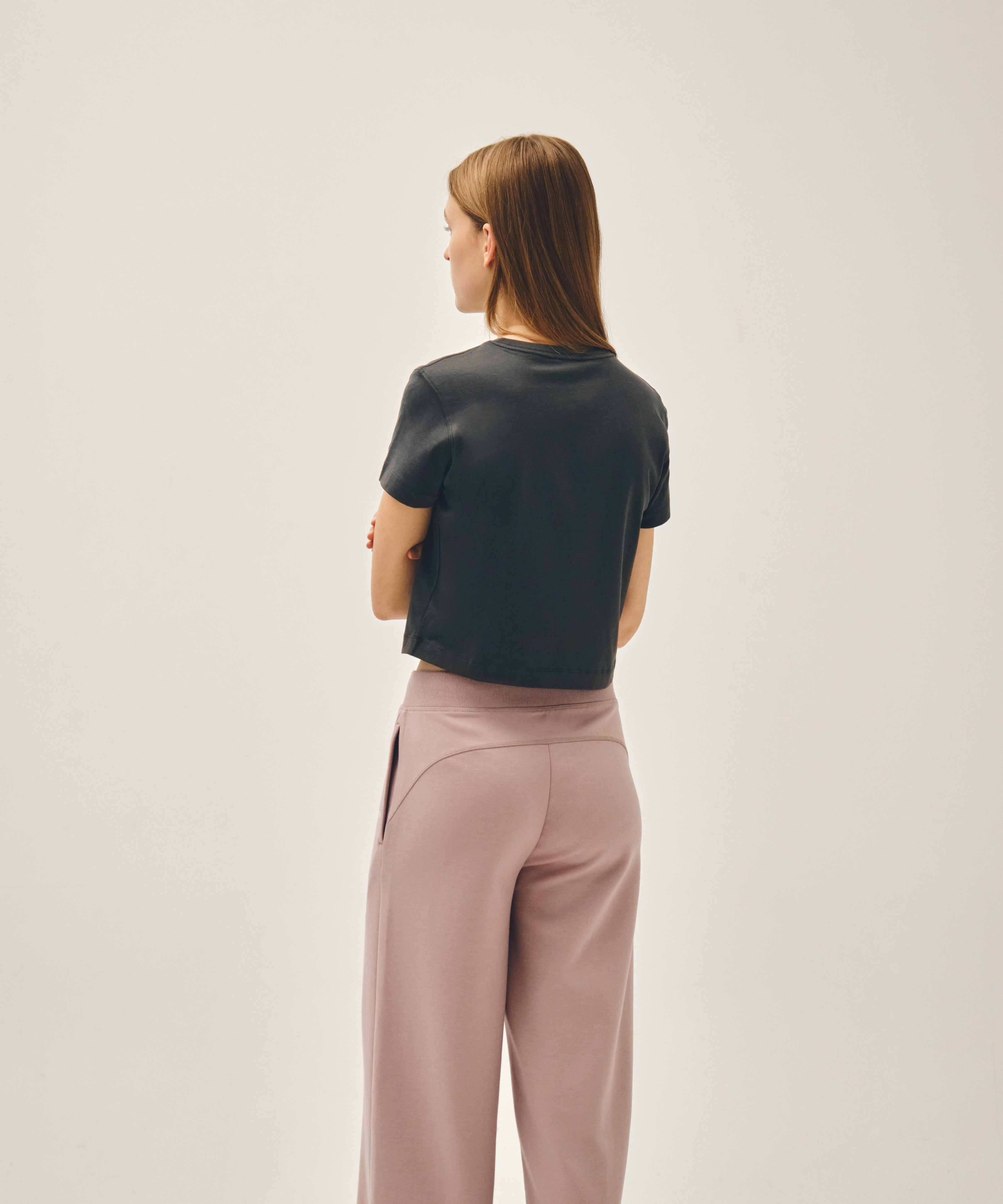 W CLASSIC LOGO CROP TEE