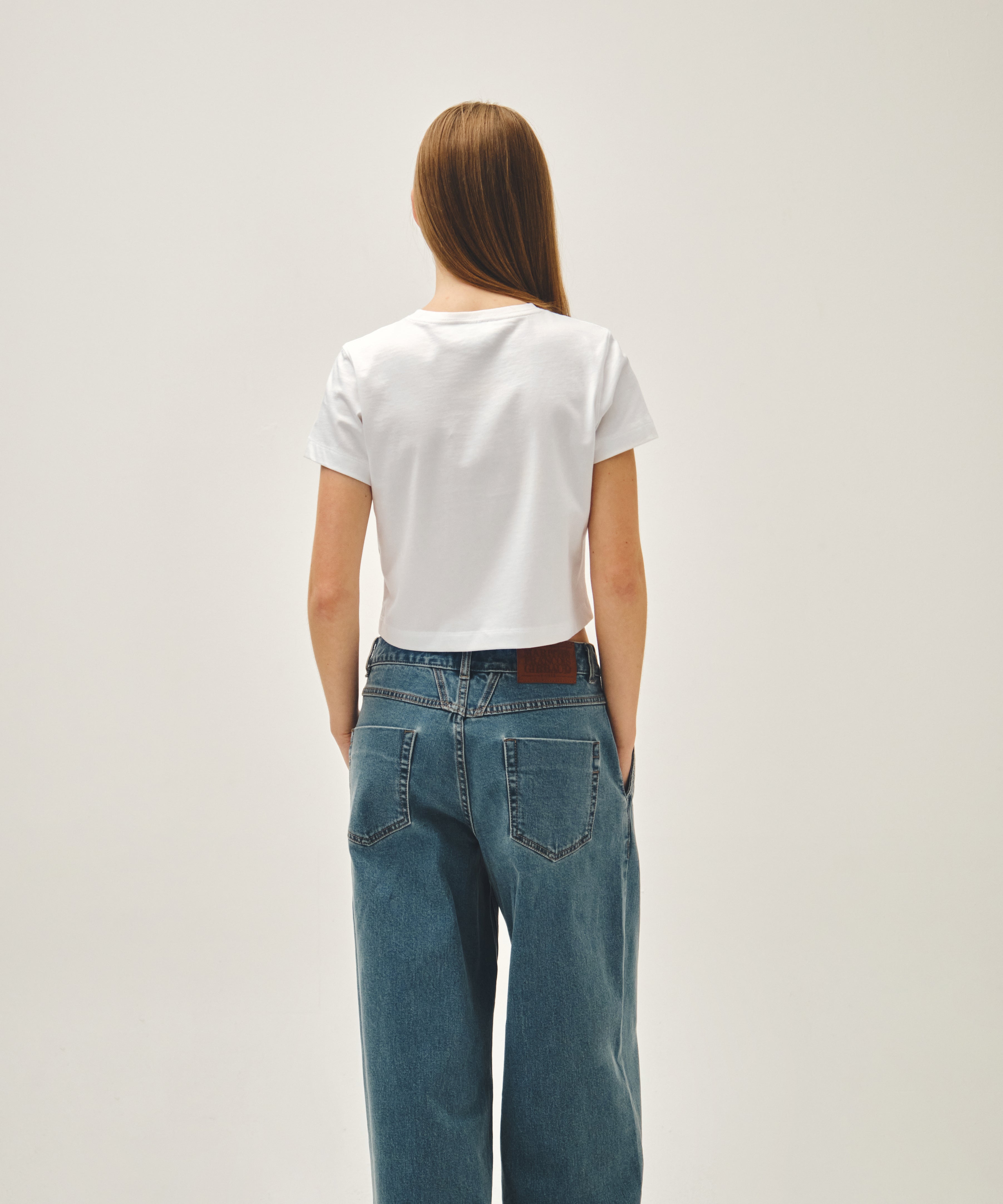 W CLASSIC LOGO CROP TEE