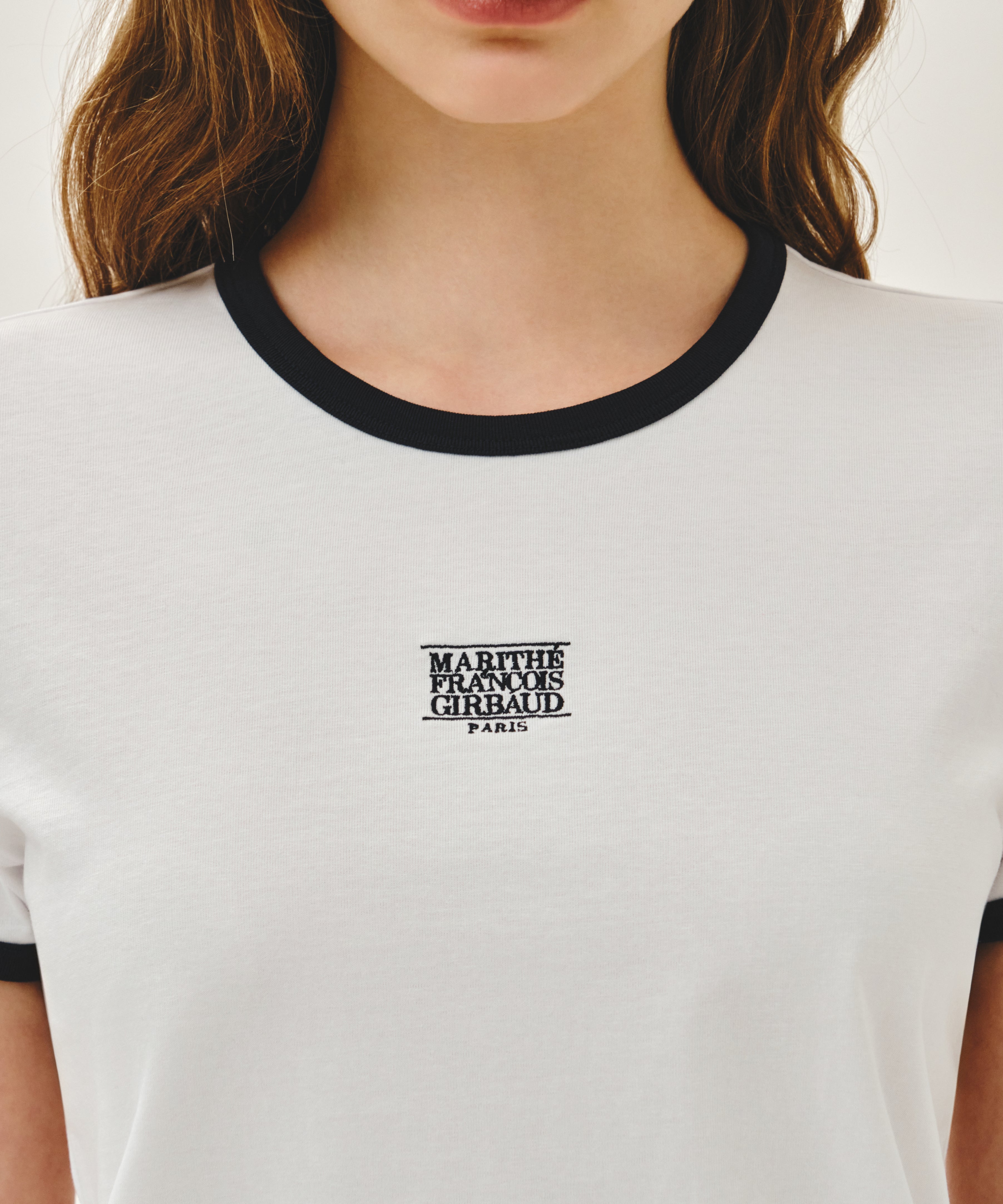 W CLASSIC LOGO RINGER TEE
