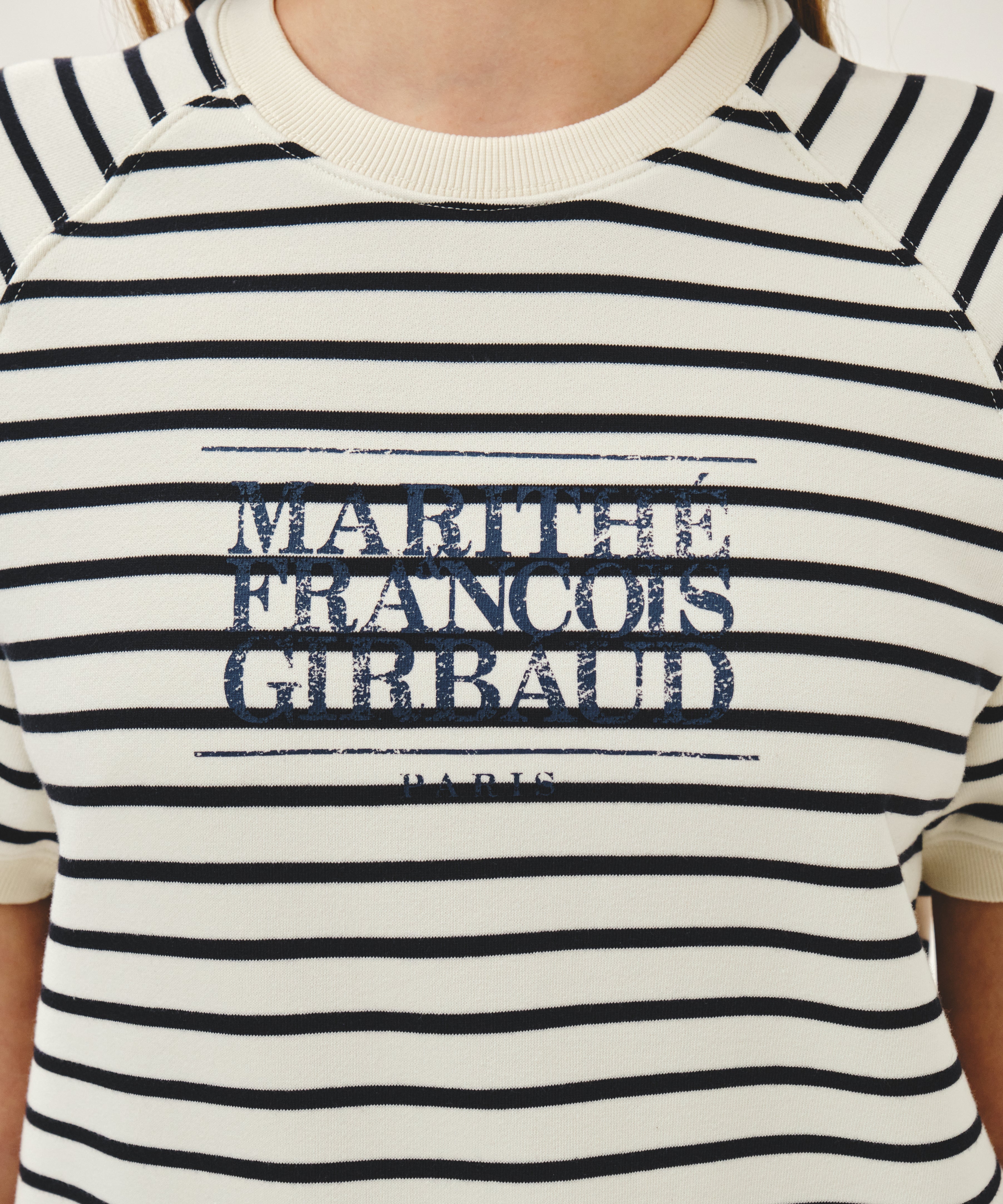 W VINTAGE CLASSIC LOGO HALF SWEATSHIRT