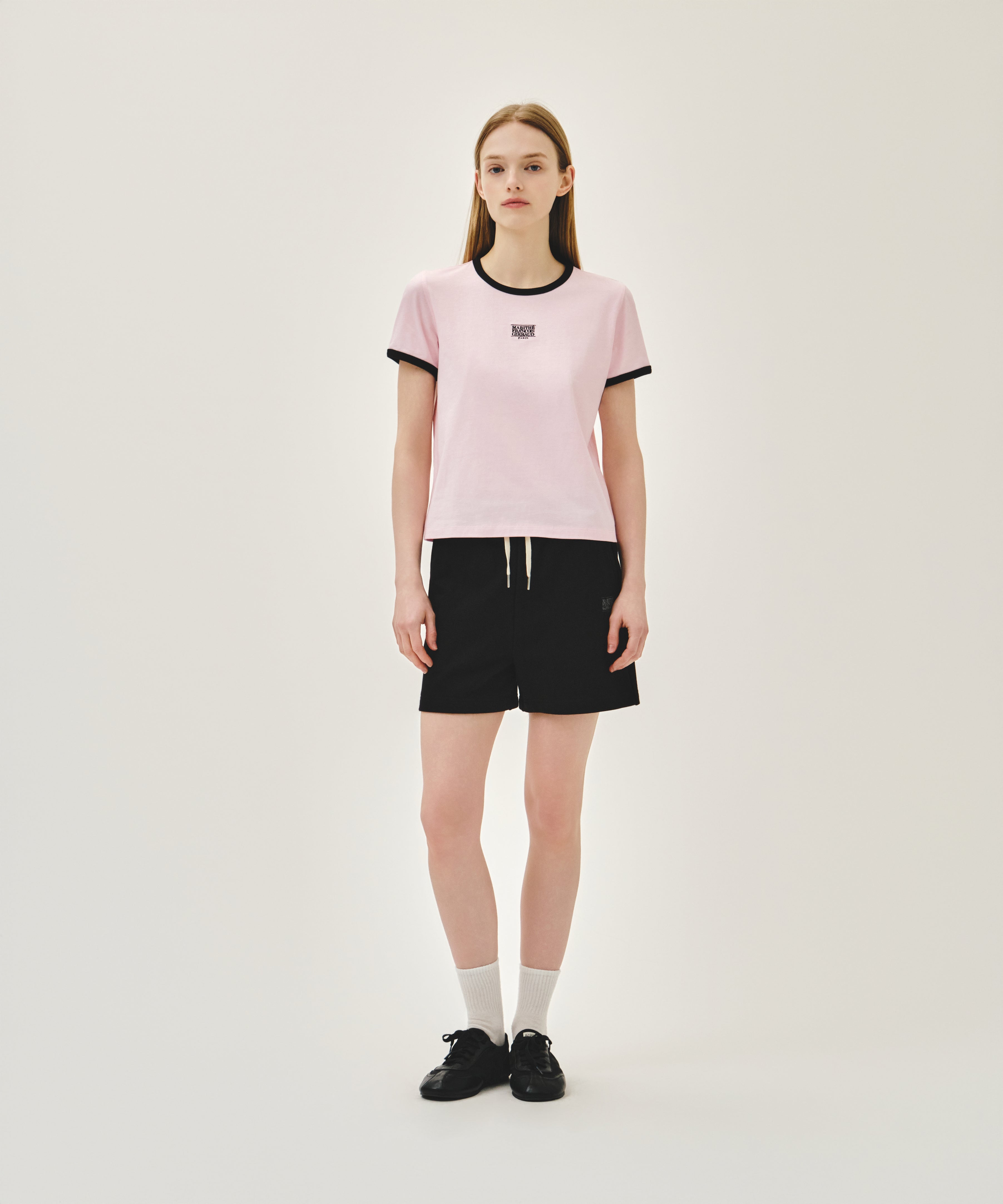 W CLASSIC LOGO RINGER TEE