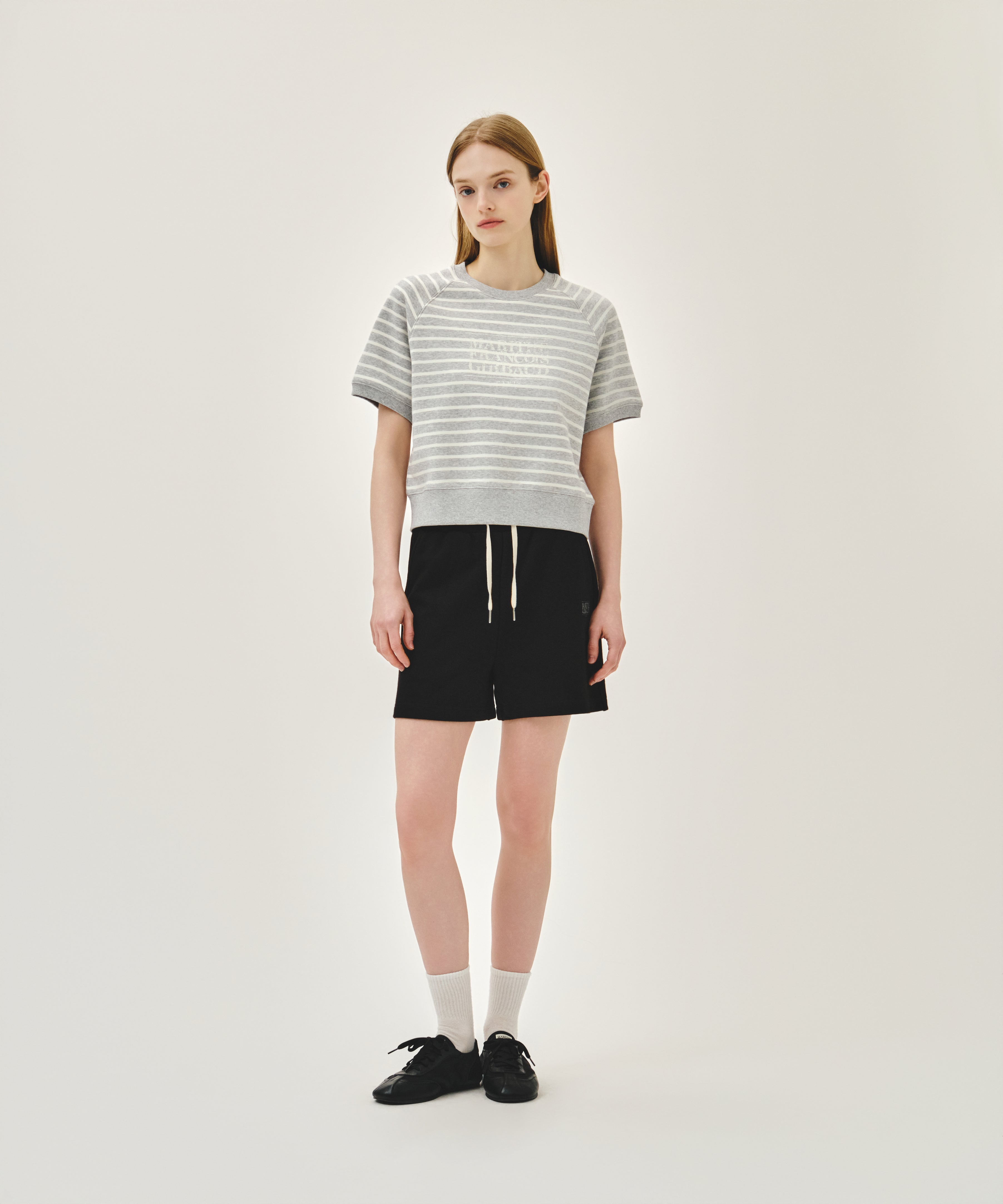 W VINTAGE CLASSIC LOGO SWEAT SHORTS