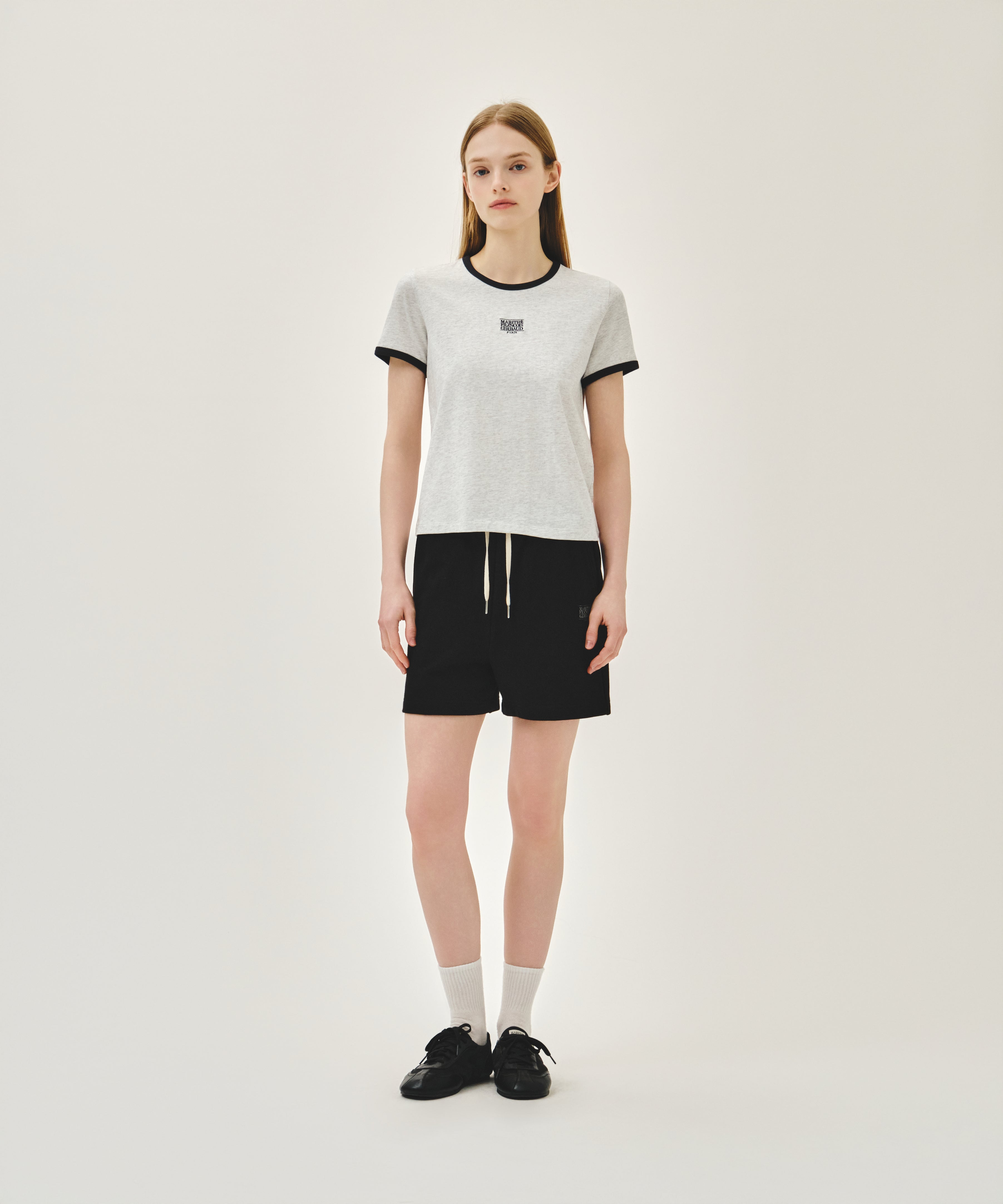 W CLASSIC LOGO RINGER TEE