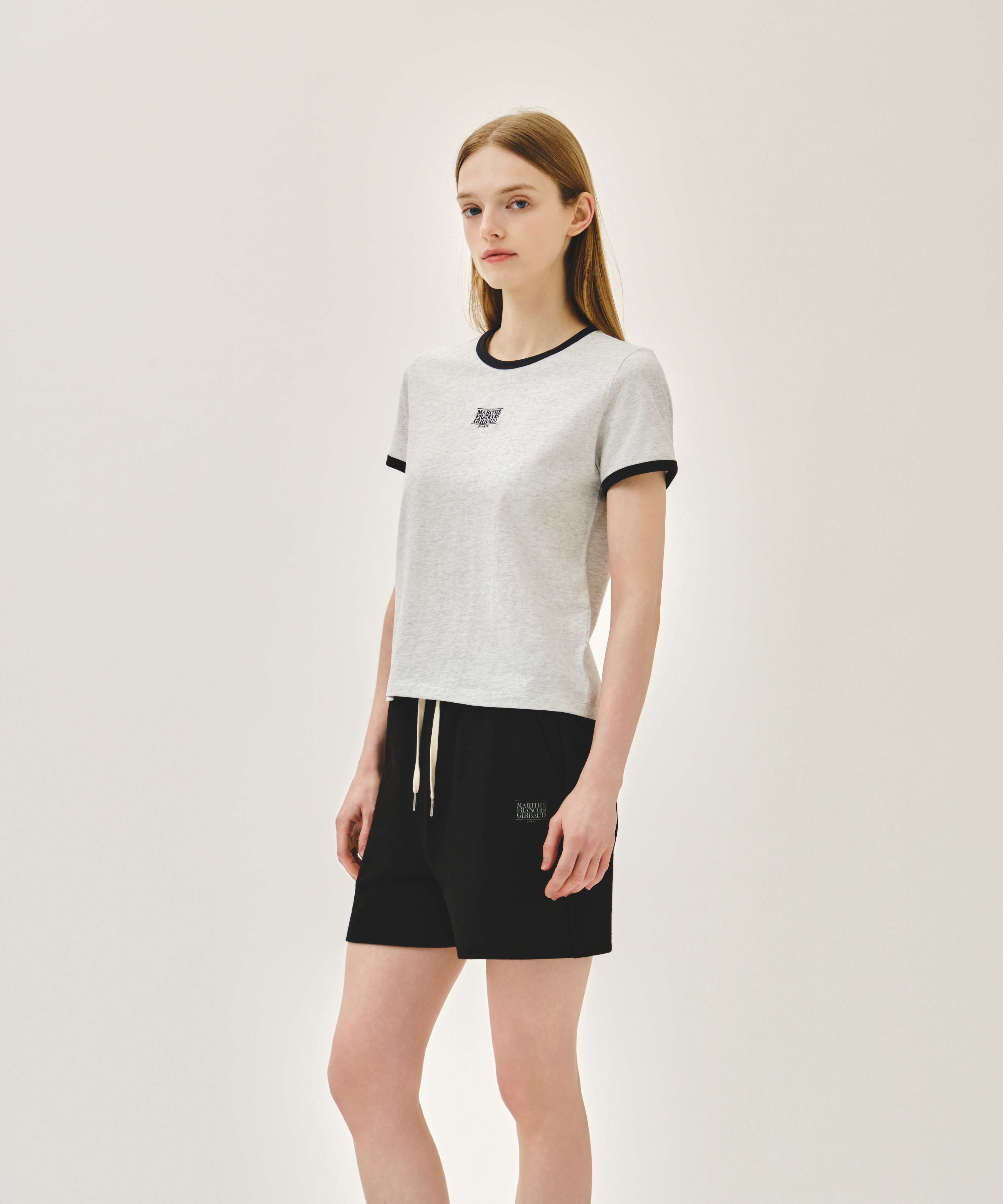 W CLASSIC LOGO RINGER TEE