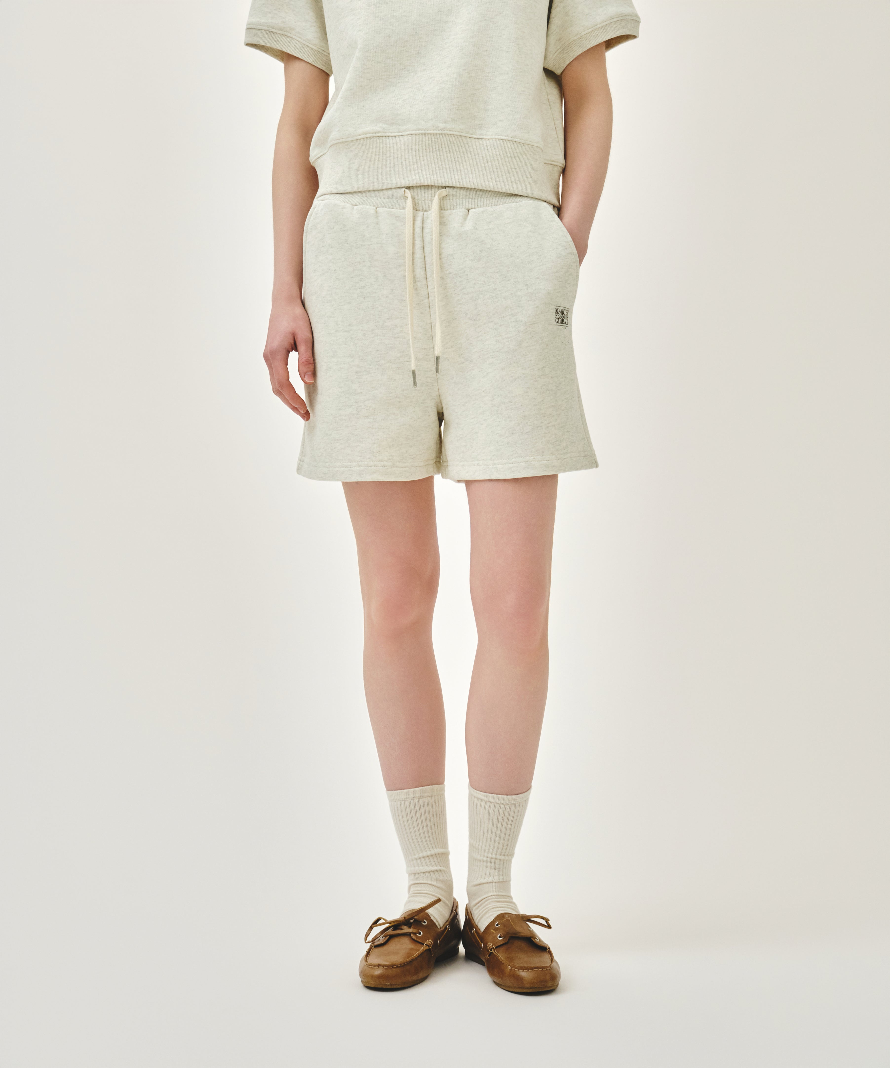W VINTAGE CLASSIC LOGO SWEAT SHORTS