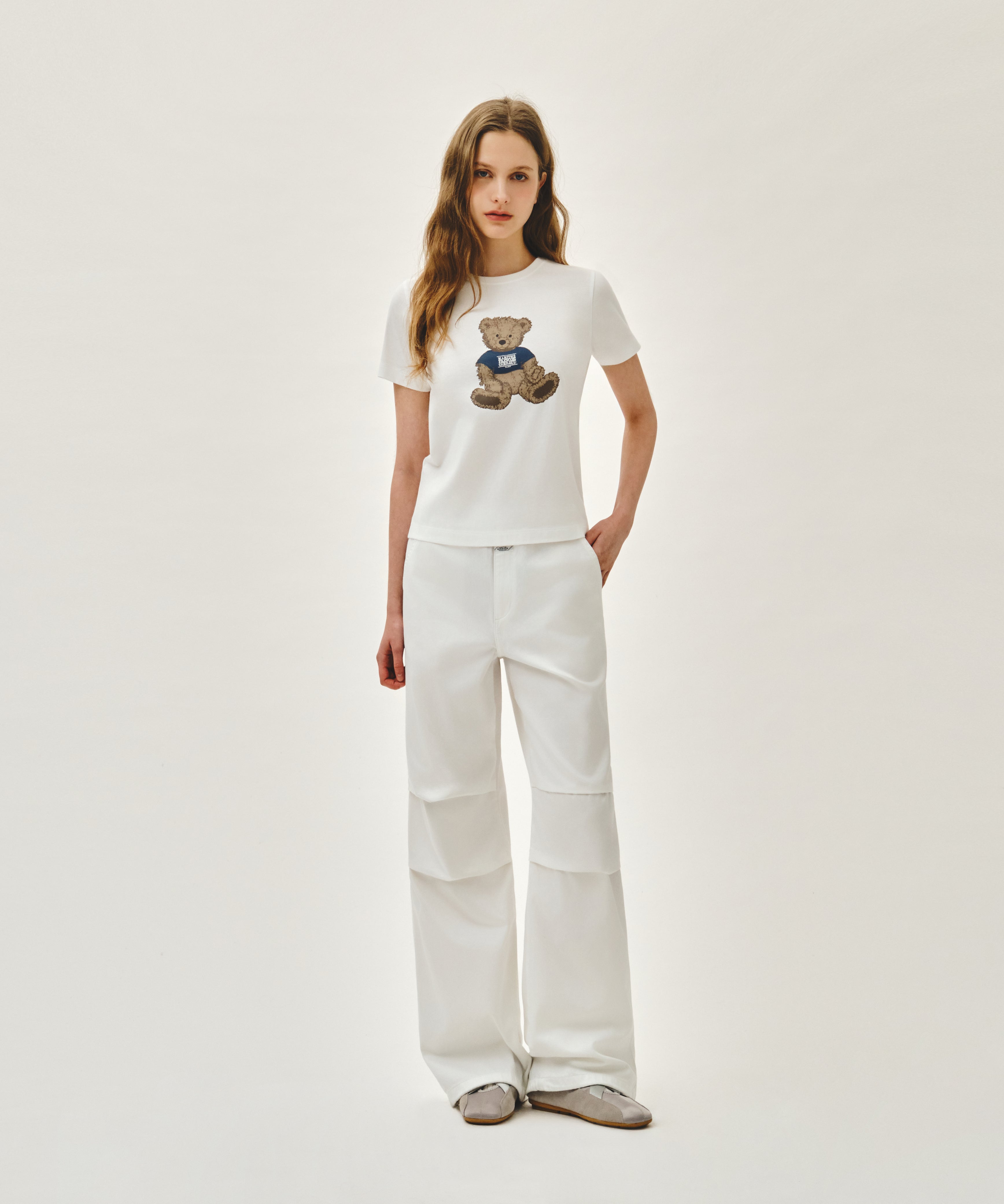 W SUMMER WIDE FIT DENIM PANTS