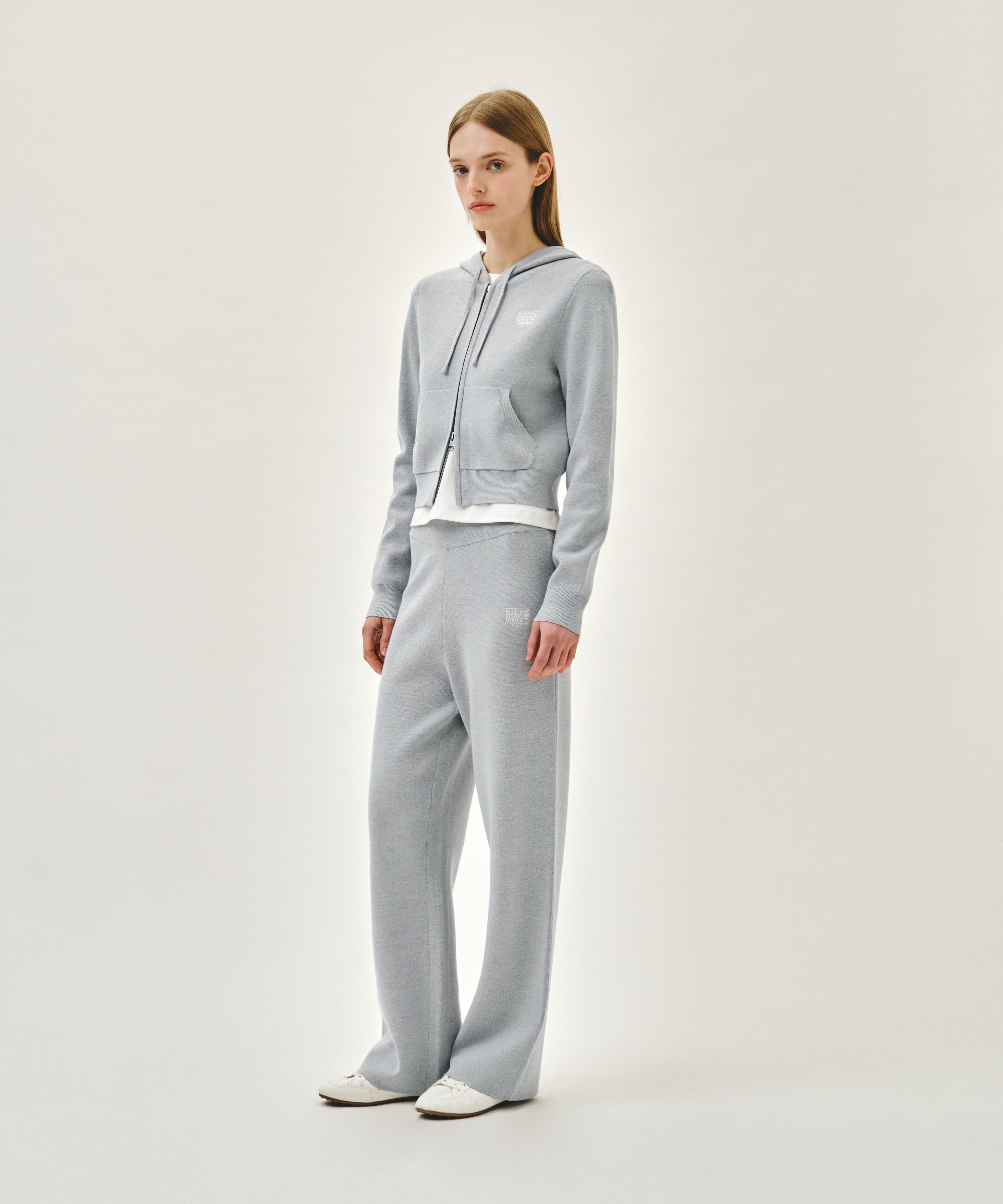 W CLASSIC LOGO KNIT PANTS