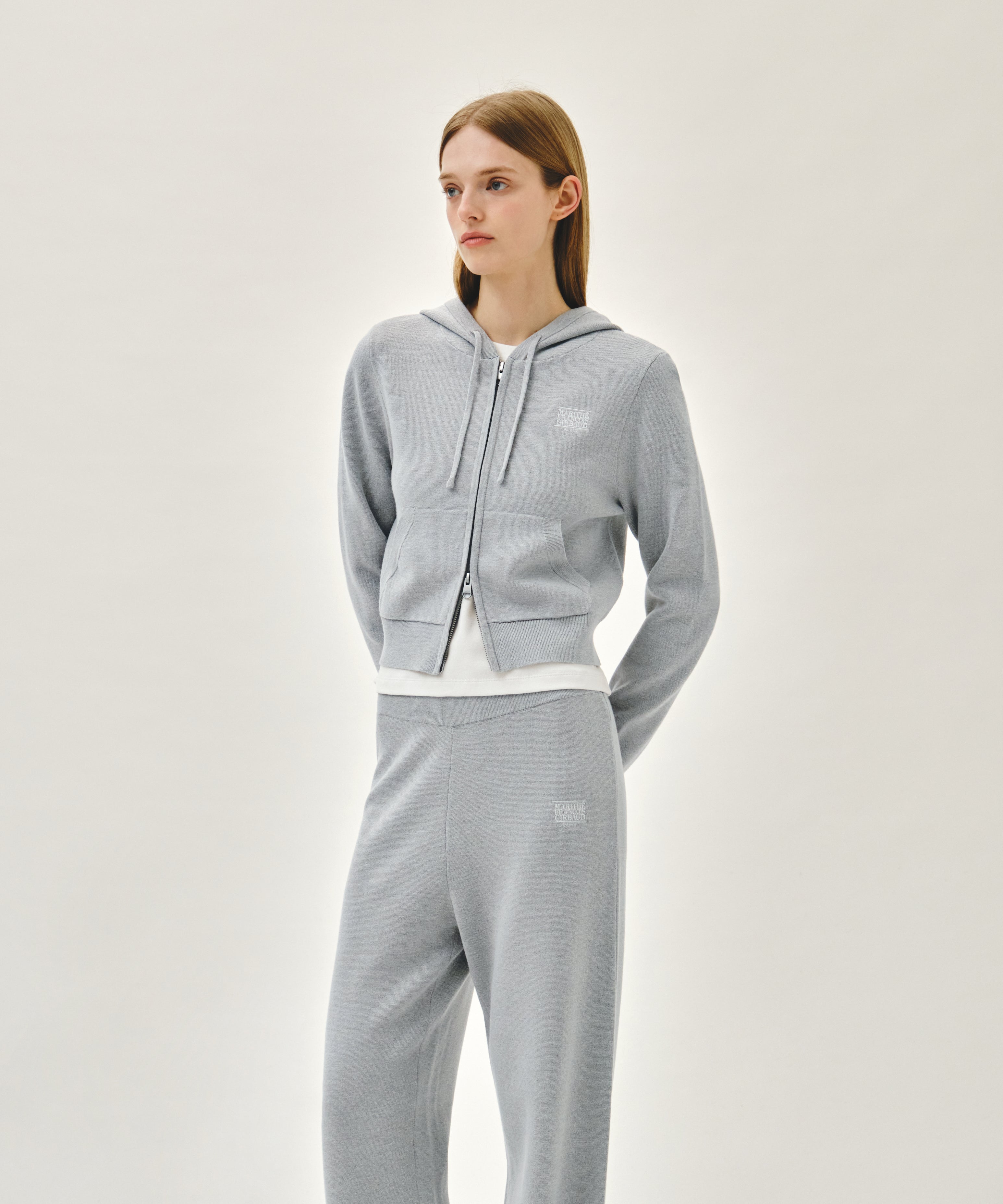 W CLASSIC LOGO KNIT PANTS