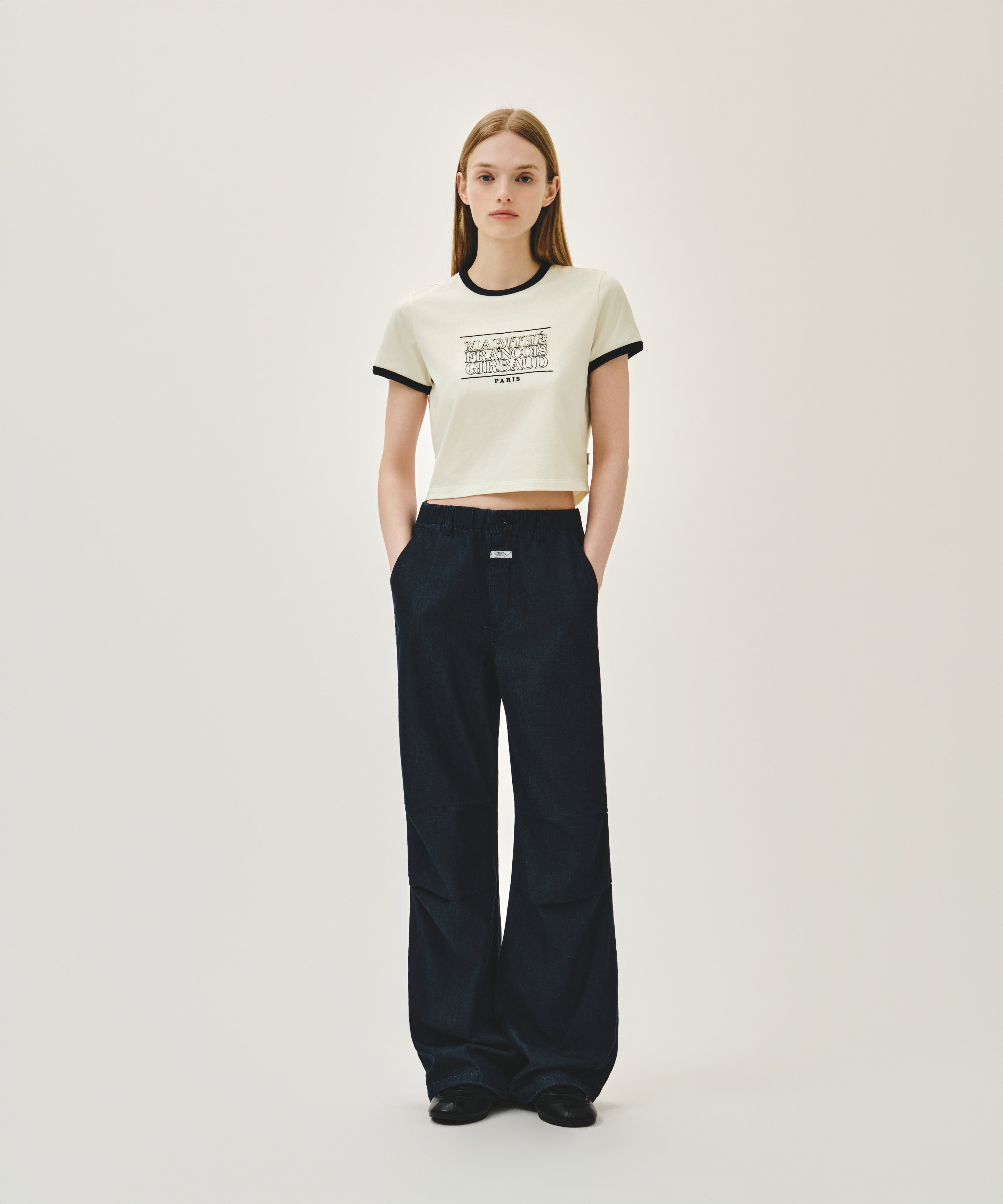 W SUMMER WIDE FIT DENIM PANTS