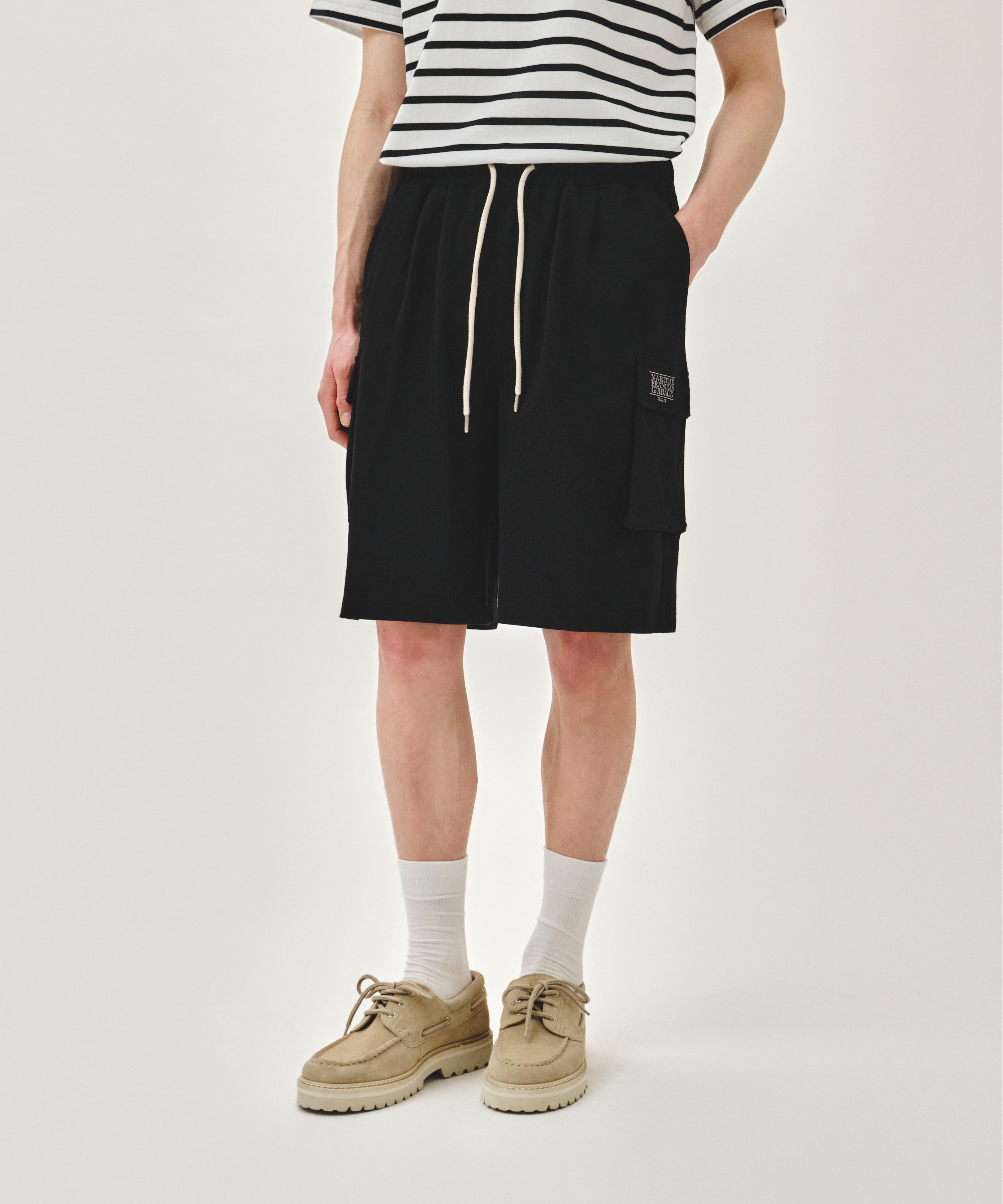 CLASSIC LOGO CARGO SWEAT SHORTS