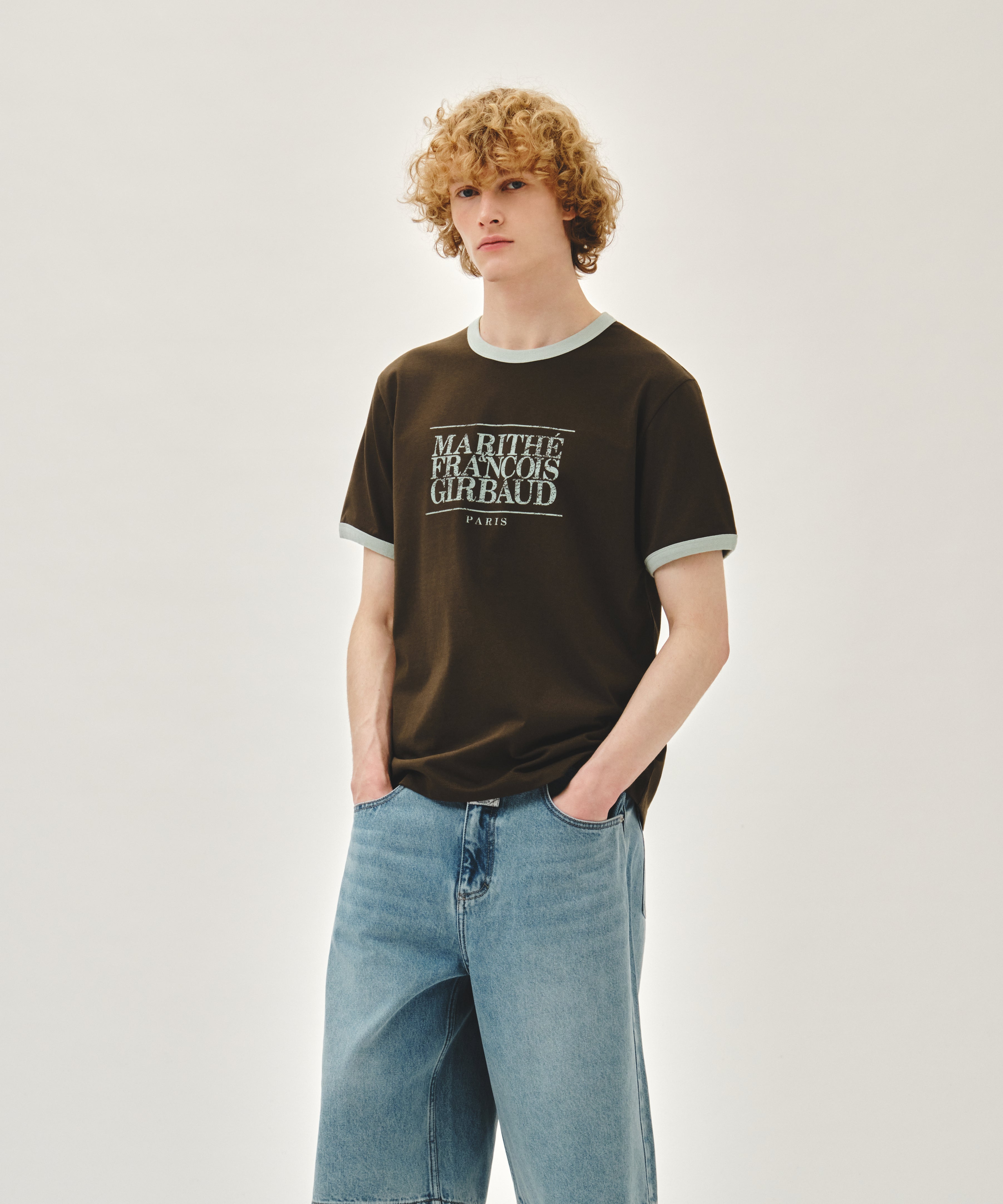M BERMUDA DENIM PANTS