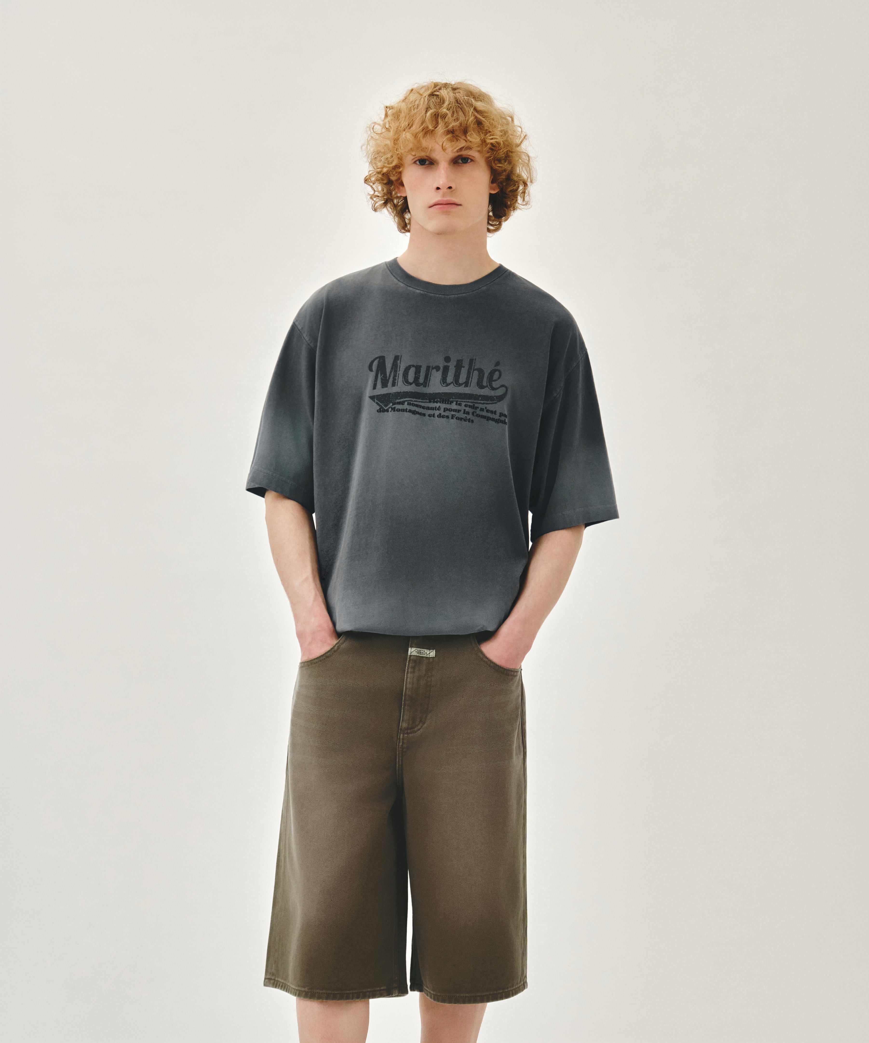 M BERMUDA DENIM PANTS