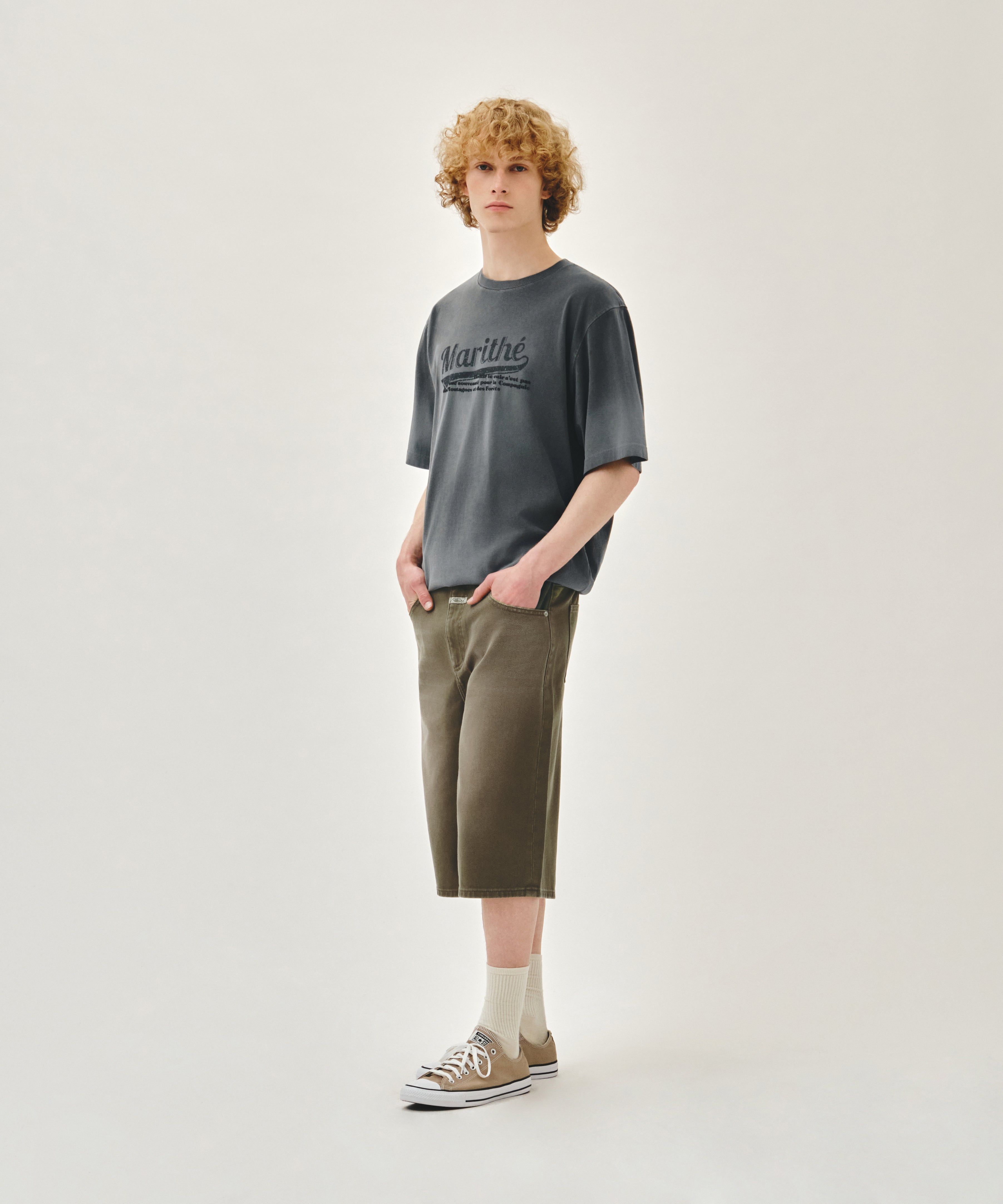 M BERMUDA DENIM PANTS