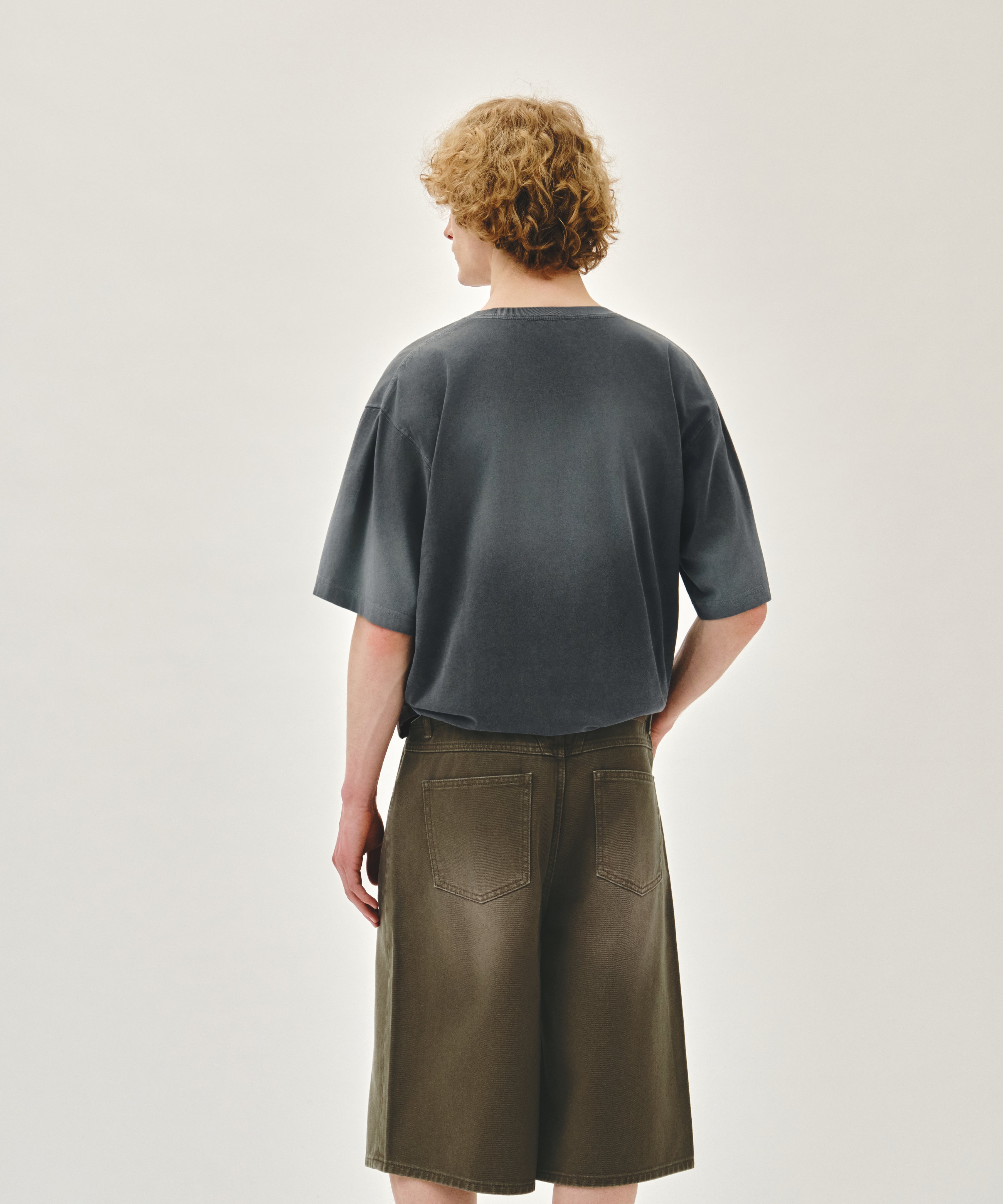 M BERMUDA DENIM PANTS