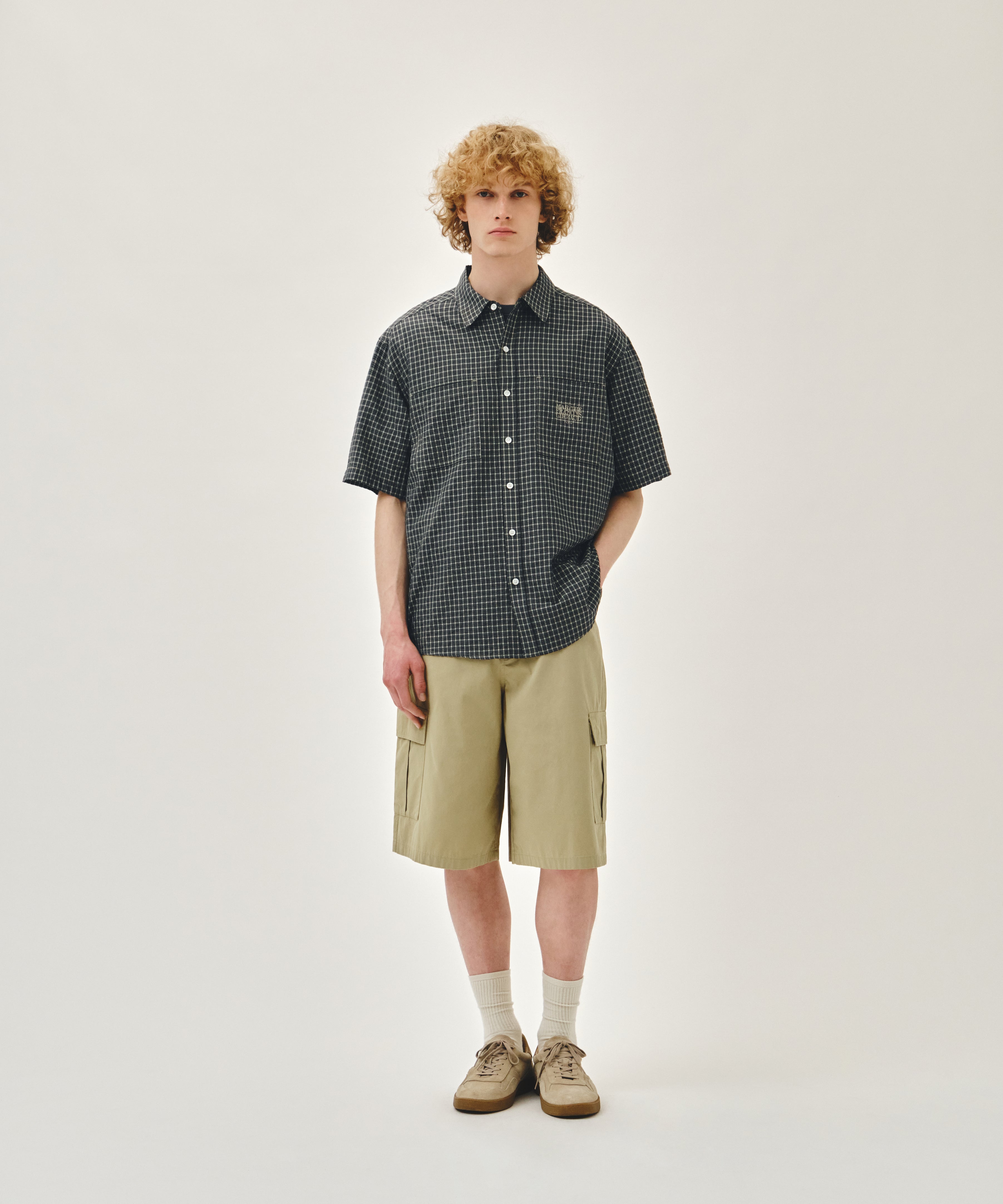 M CHECK HALF SLEEVE SHIRT