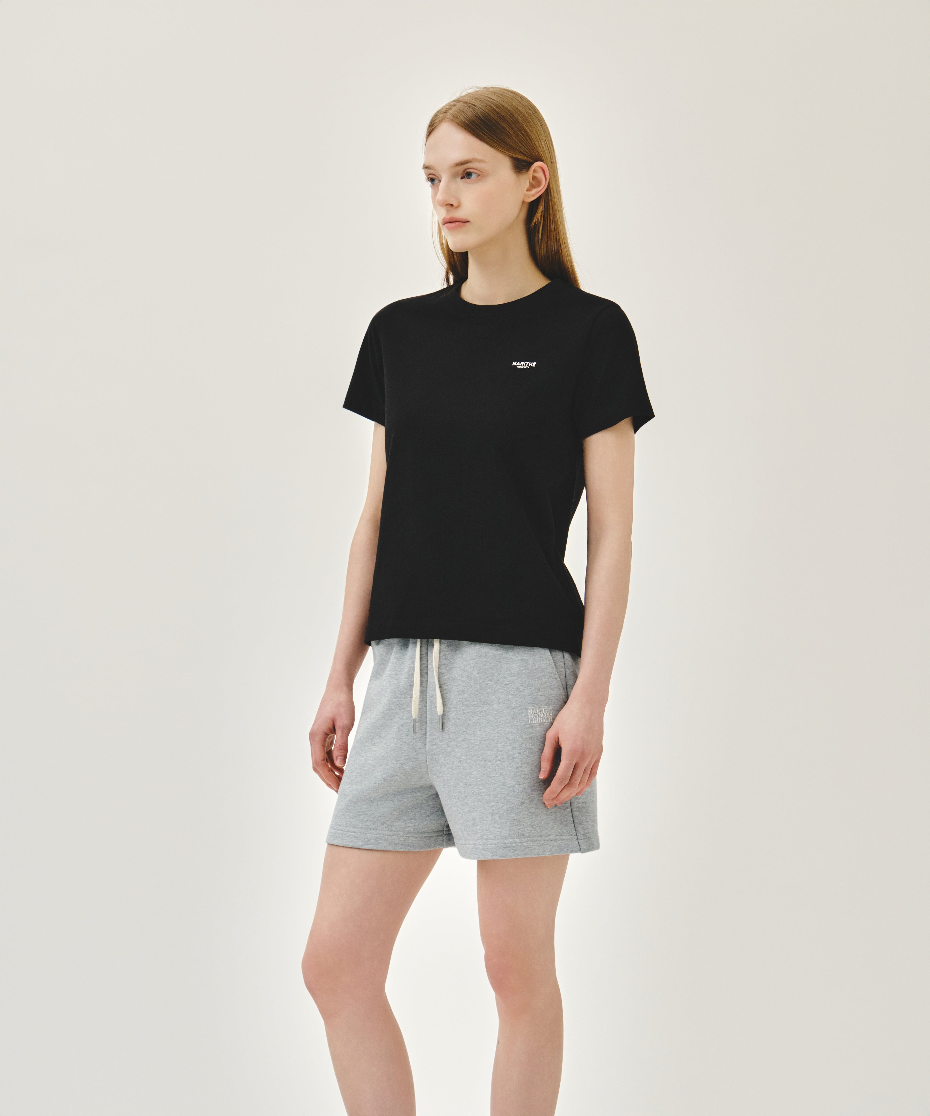 W VINTAGE CLASSIC LOGO SWEAT SHORTS