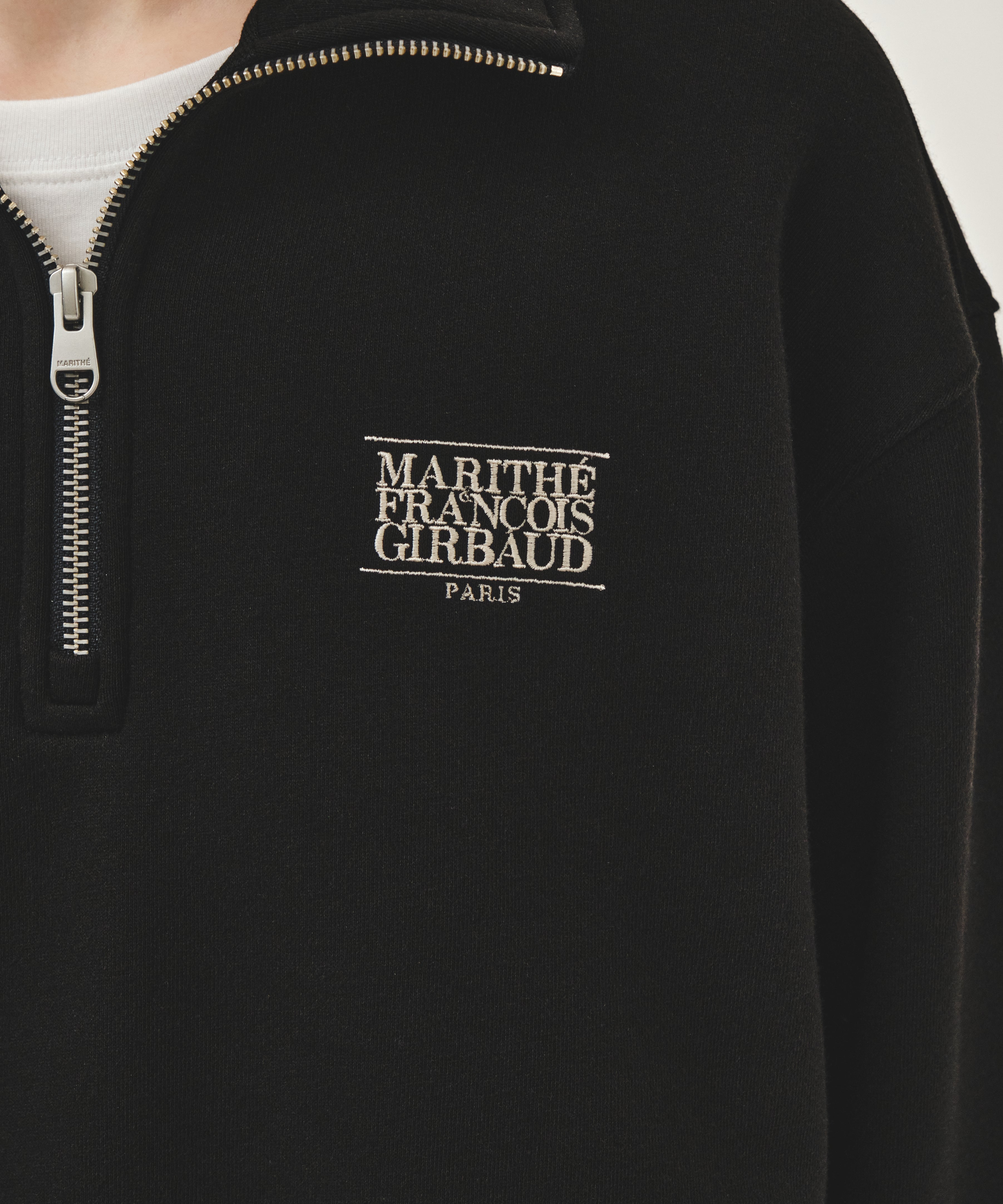 SMALL CLASSIC LOGO HALF ZIPUP SWEATSHIRT