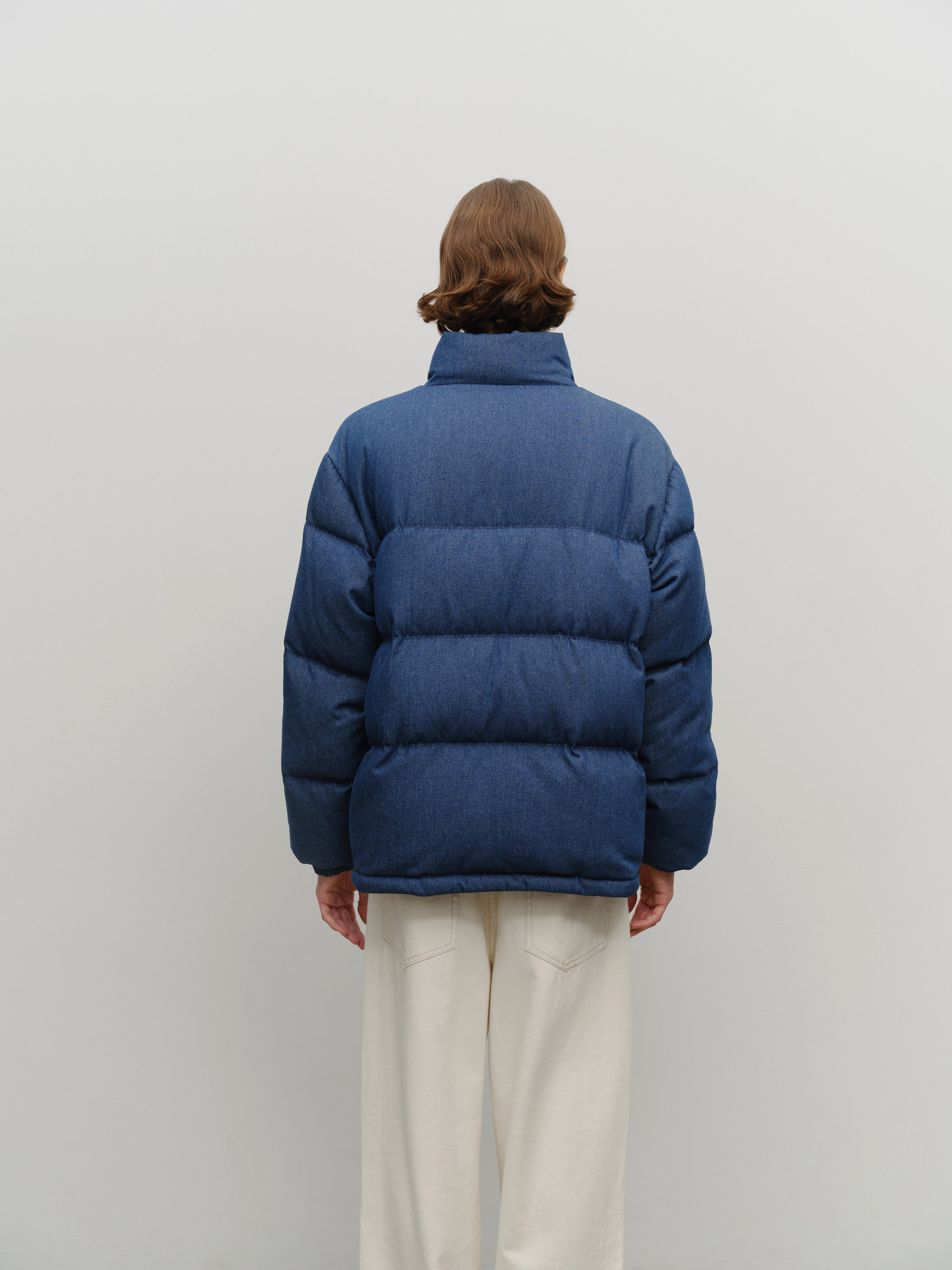 CLASSIC LOGO DENIM DOWN JACKET