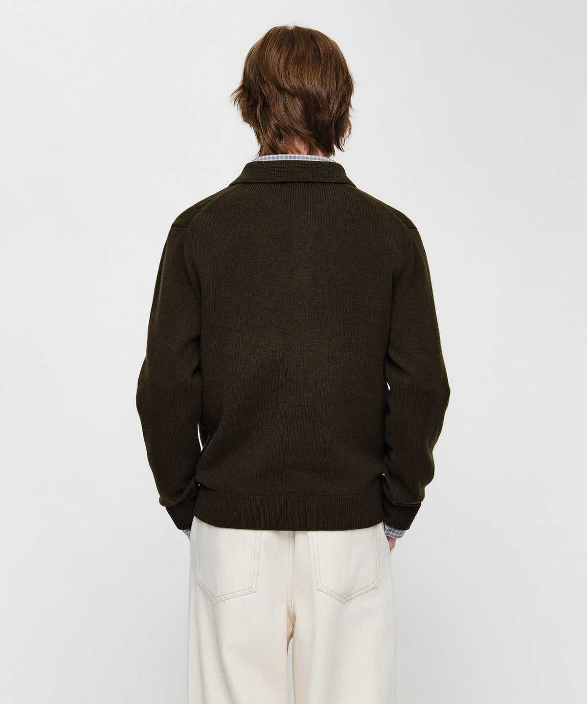 M SMALL CLASSIC LOGO COLLAR KNIT