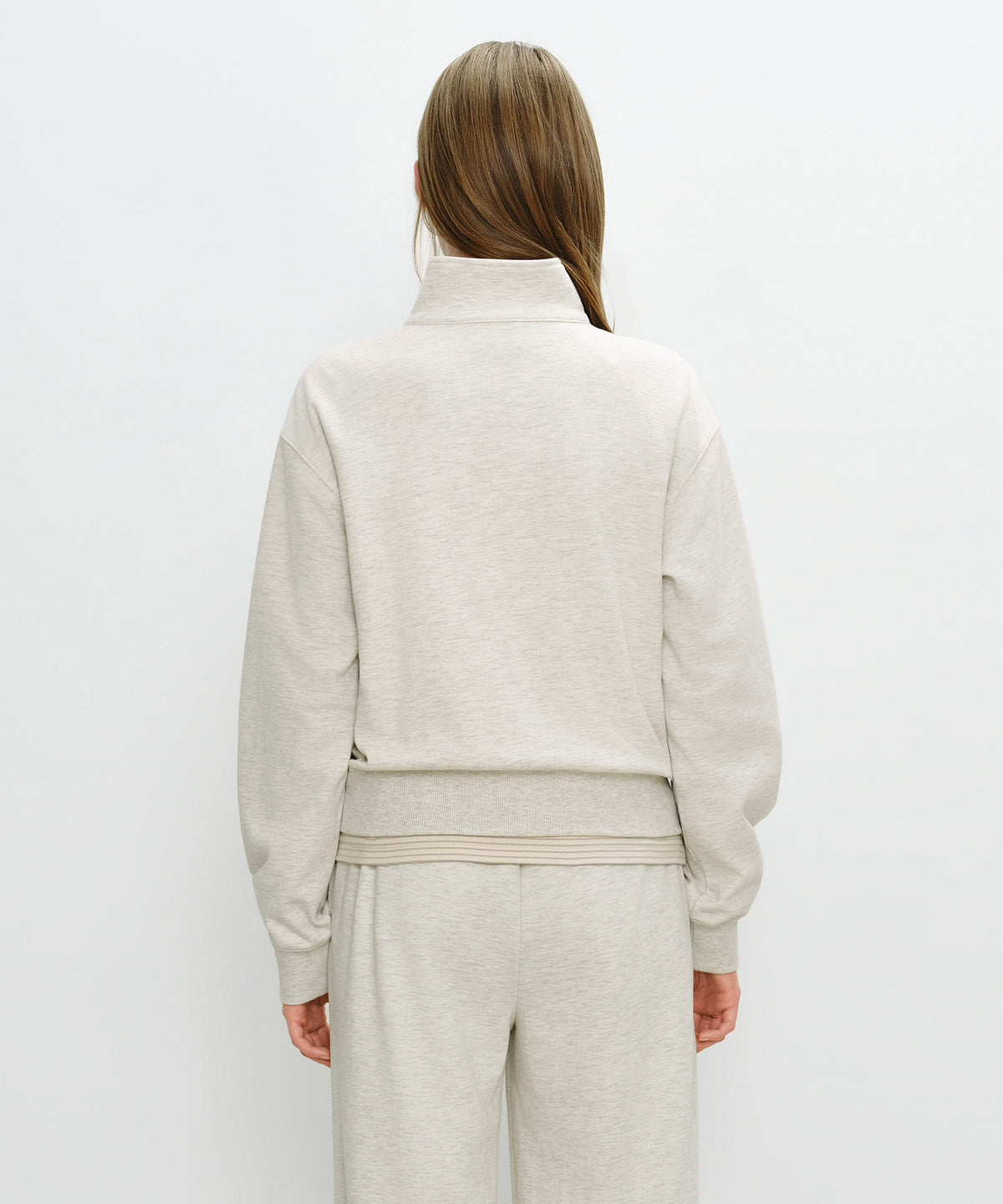W BASIC HIGH NECK ZIPUP