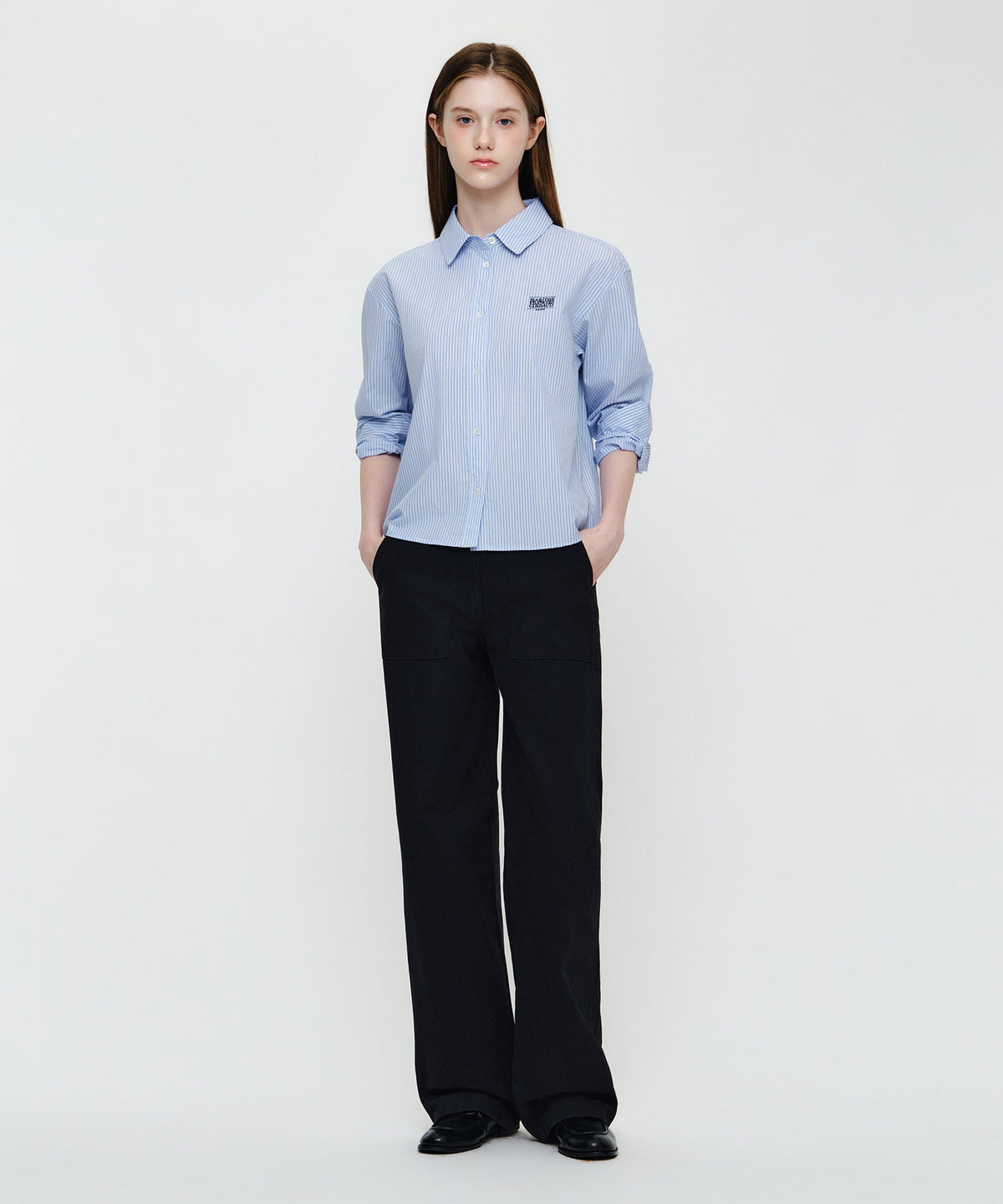 W MICRO CLASSIC LOGO COTTON SHIRT