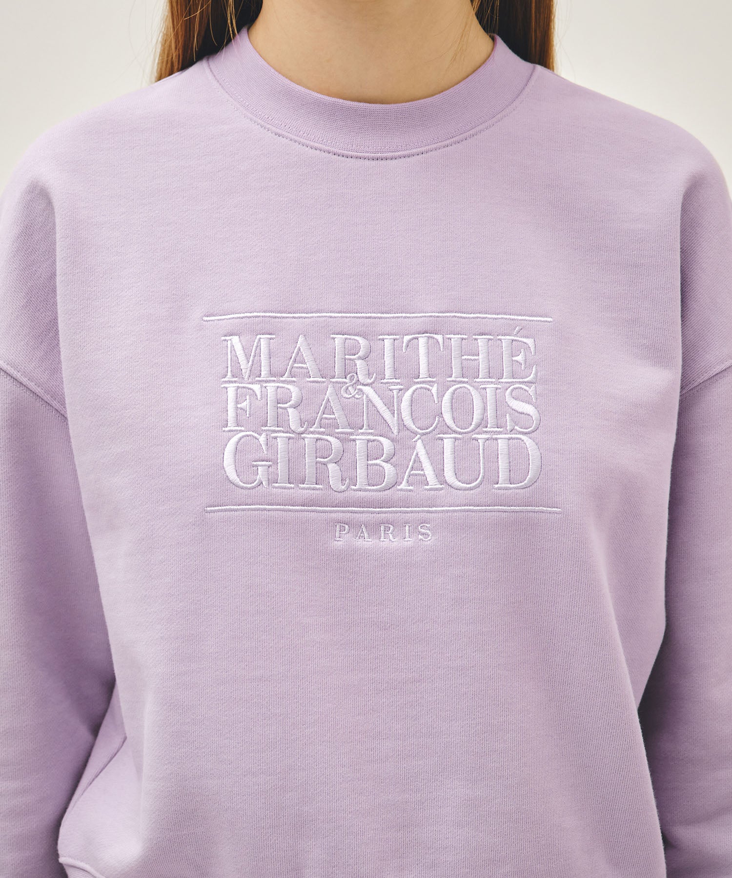 W CLASSIC LOGO CROP SWEATSHIRT