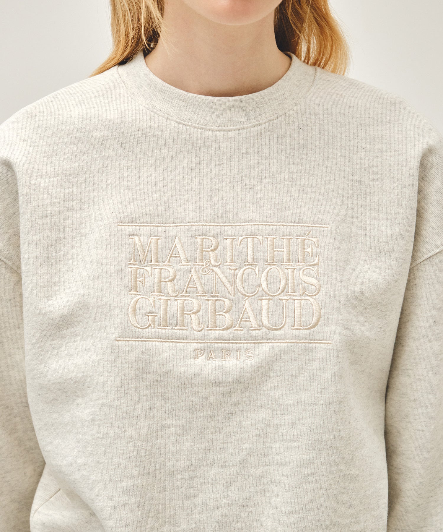 W CLASSIC LOGO CROP SWEATSHIRT