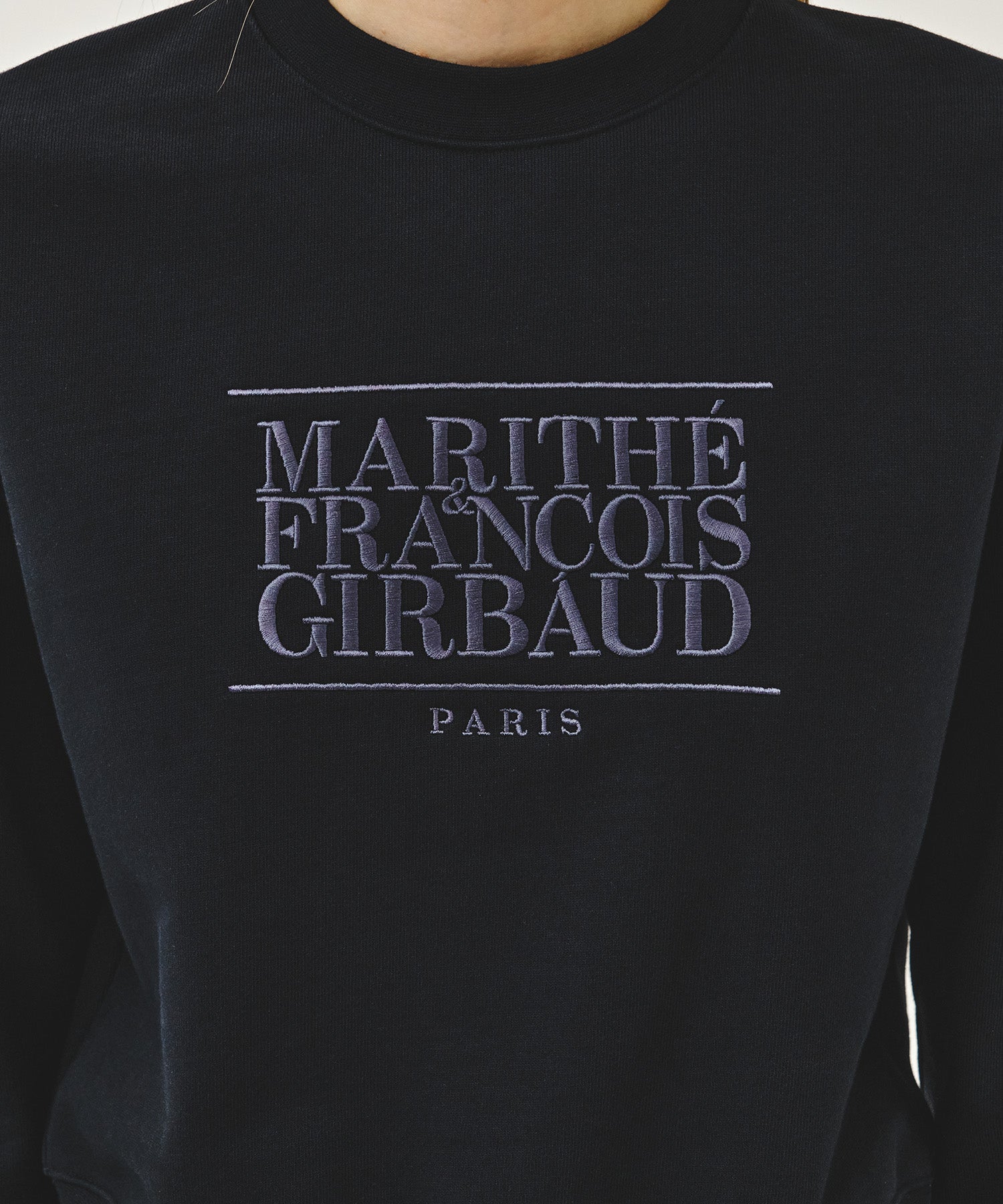 W CLASSIC LOGO CROP SWEATSHIRT