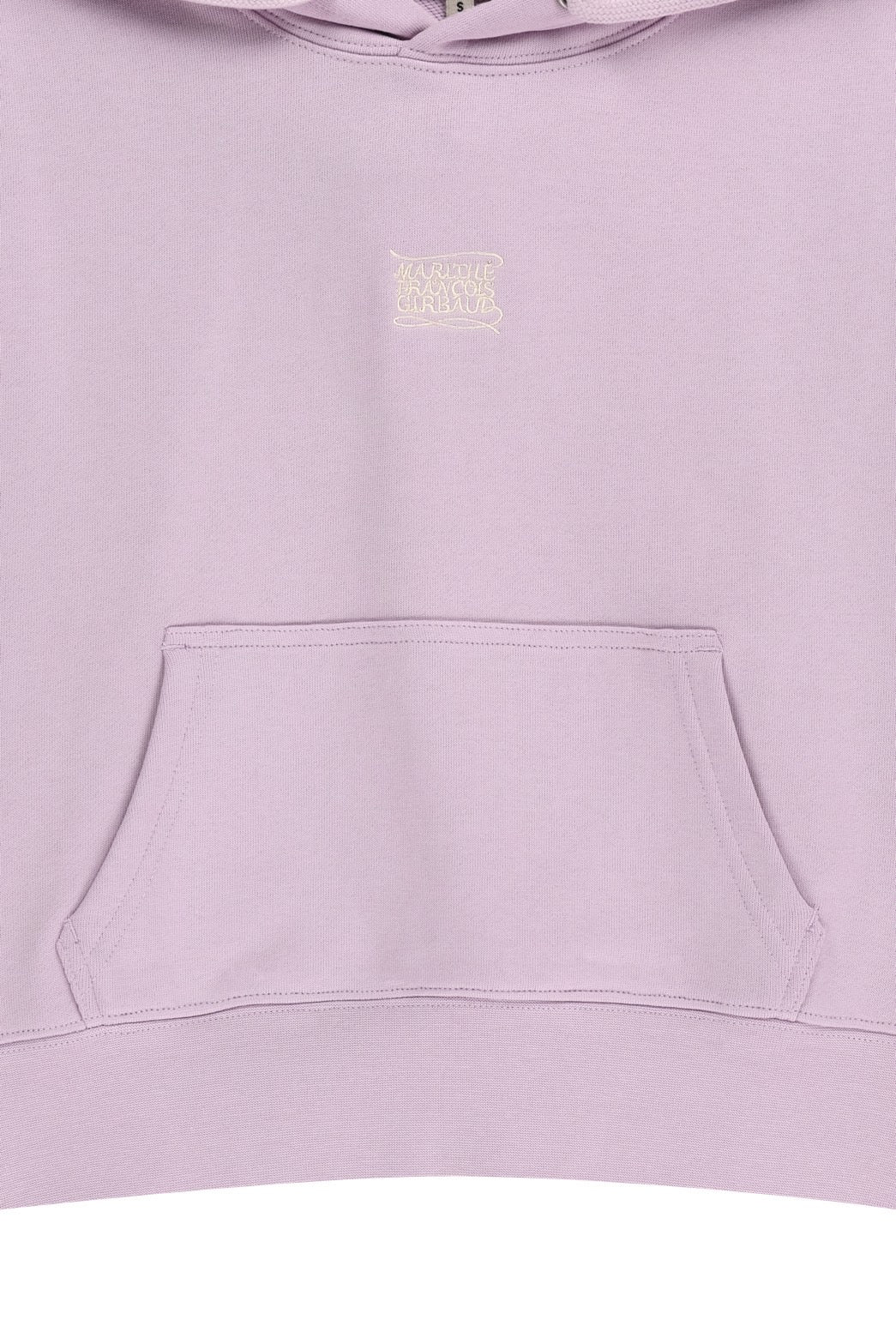 W SMALL CLASSIC LOGO CROP HOODIE