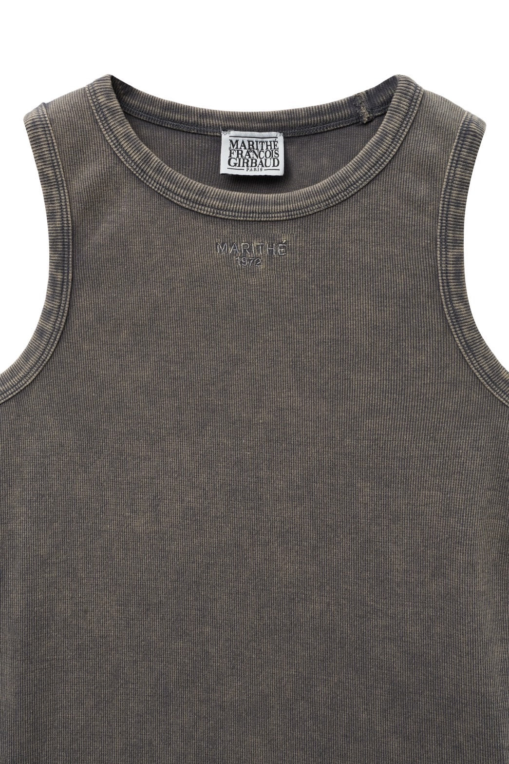 W VINTAGE DYEING CROP SLEEVELESS