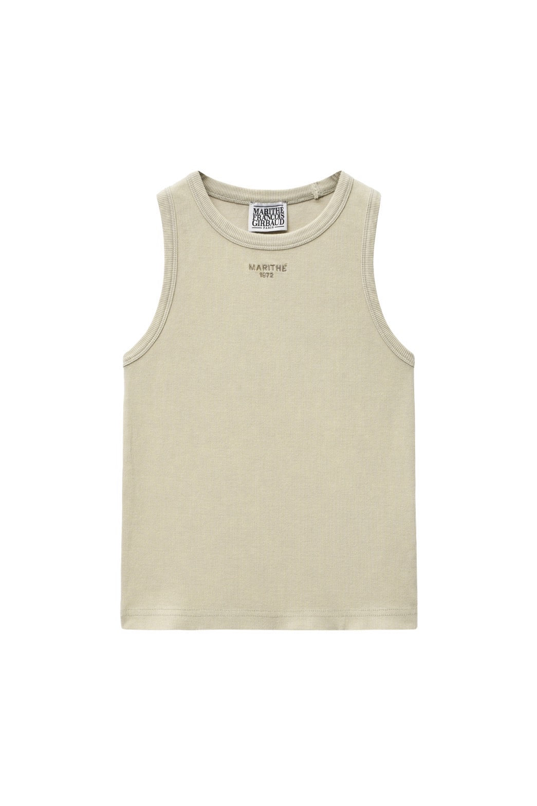 W VINTAGE DYEING CROP SLEEVELESS
