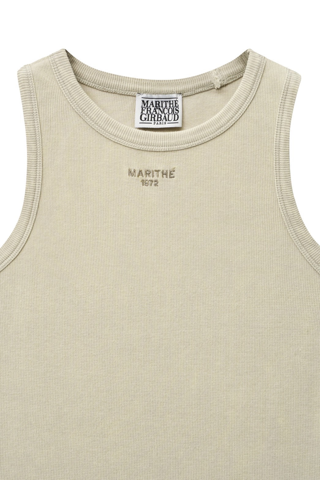W VINTAGE DYEING CROP SLEEVELESS
