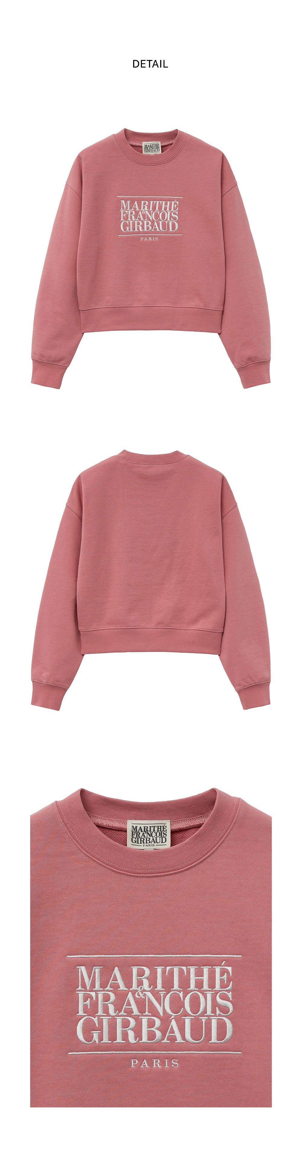 W CLASSIC LOGO CROP SWEATSHIRT