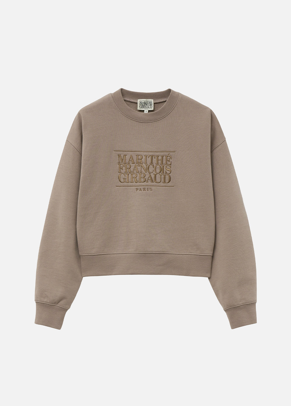 W CLASSIC LOGO CROP SWEATSHIRT