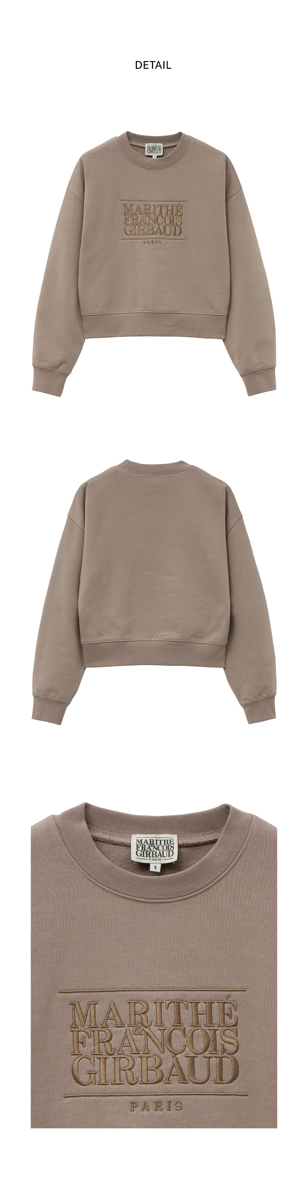 W CLASSIC LOGO CROP SWEATSHIRT
