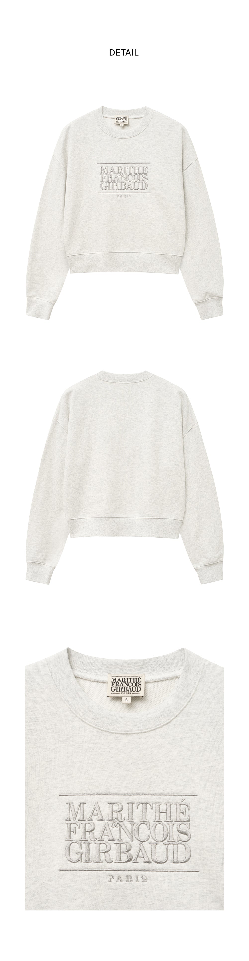 W CLASSIC LOGO CROP SWEATSHIRT