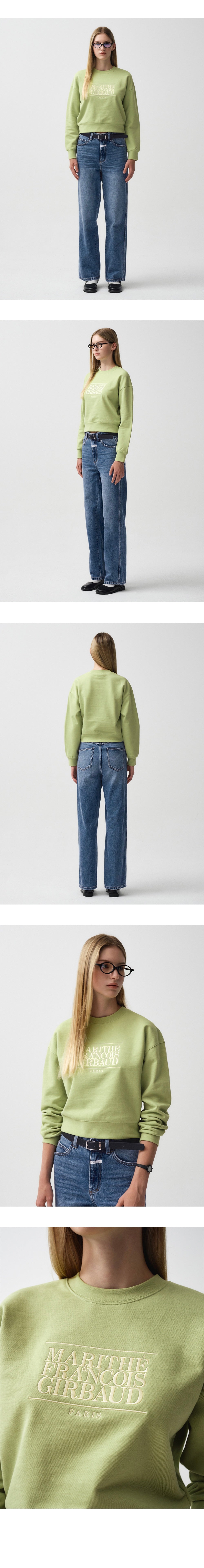 W CLASSIC LOGO CROP SWEATSHIRT