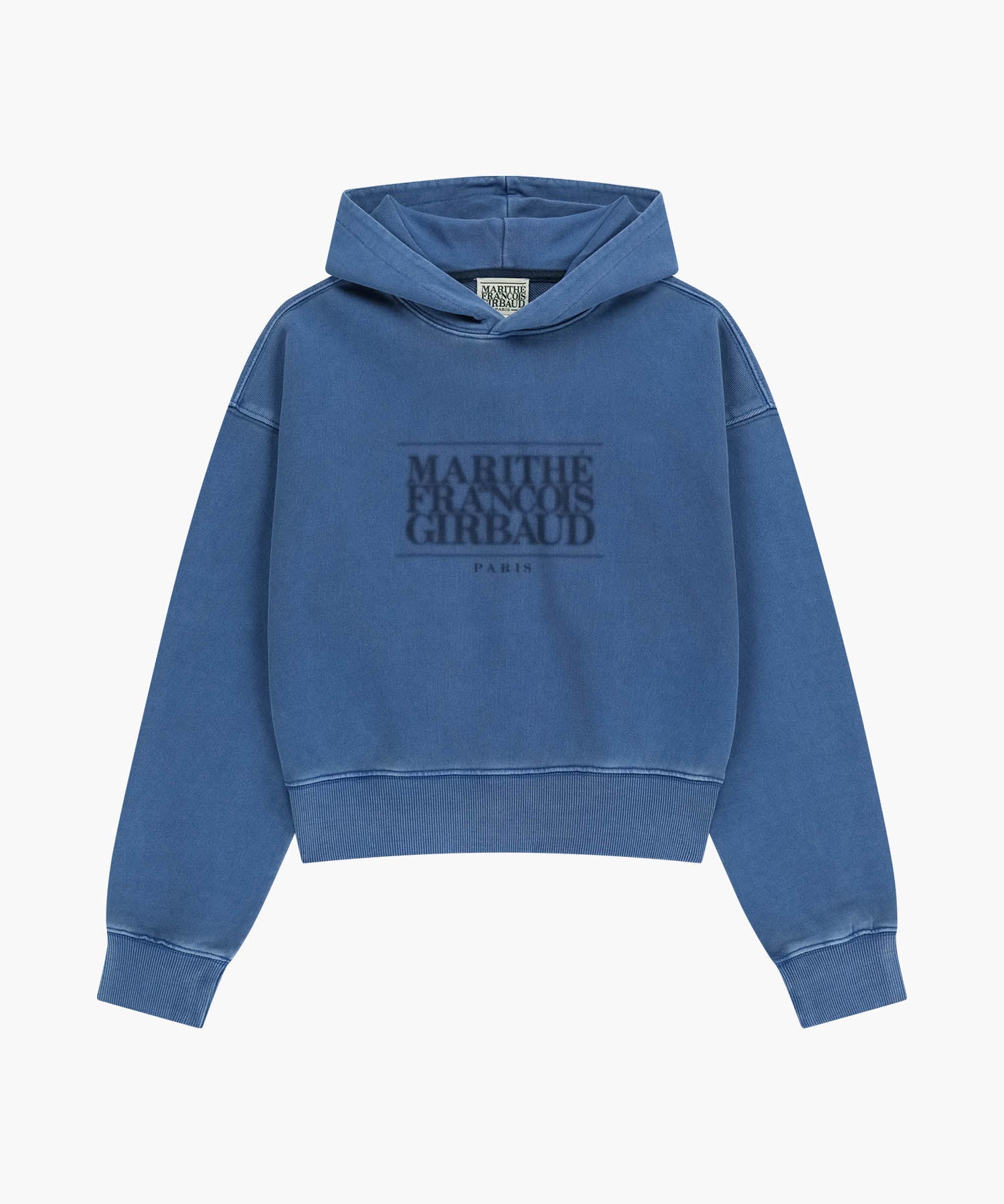 W SHADOW CLASSIC LOGO DYEING CROP HOODIE