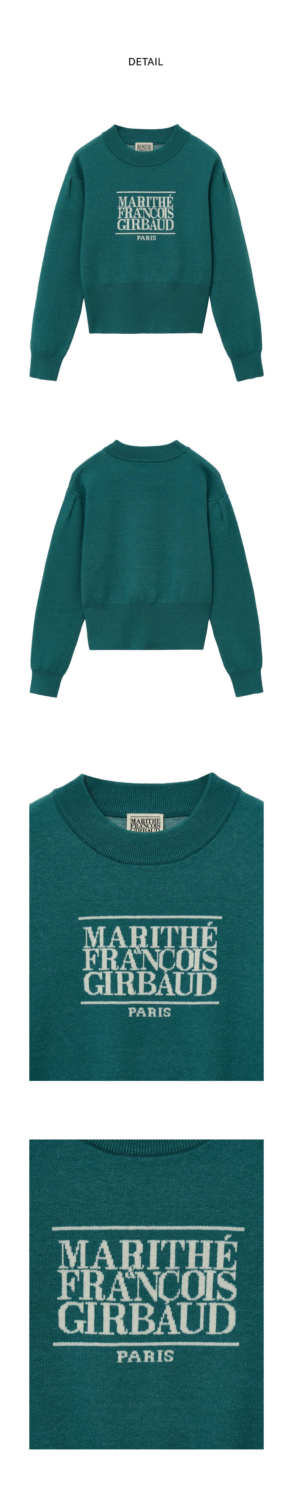 W CLASSIC LOGO CROP KNIT