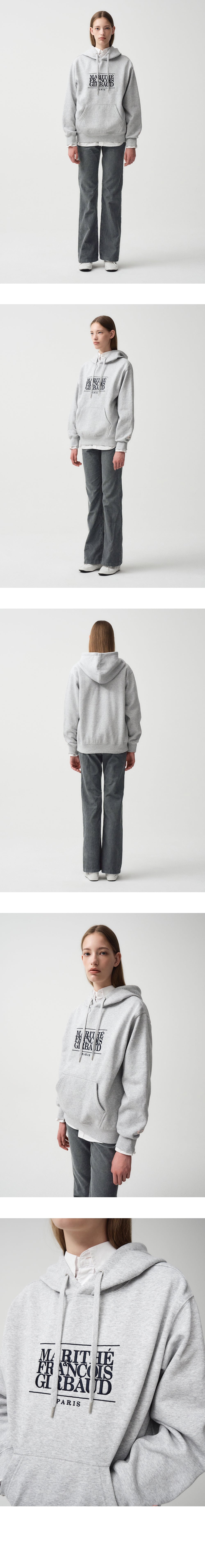 CLASSIC LOGO EMBROIDERY HOODIE (BRUSHED)