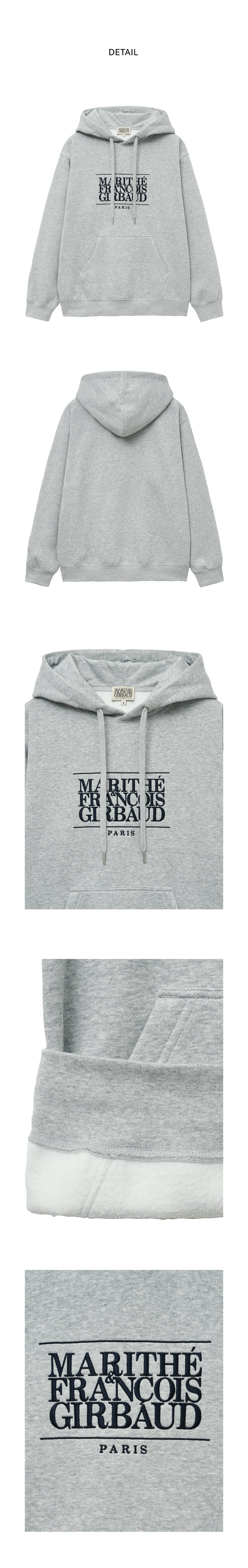 CLASSIC LOGO EMBROIDERY HOODIE (BRUSHED)