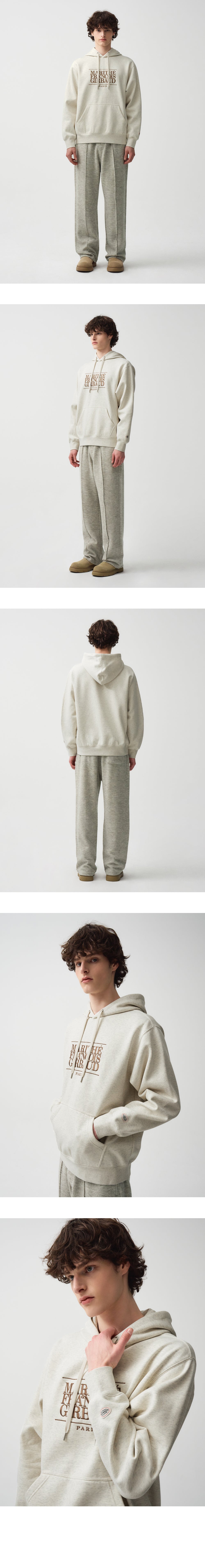 CLASSIC LOGO EMBROIDERY HOODIE (BRUSHED)