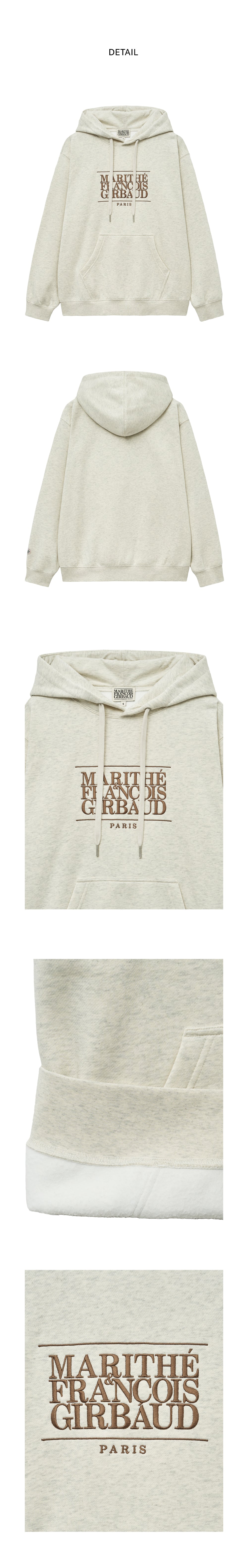 CLASSIC LOGO EMBROIDERY HOODIE (BRUSHED)